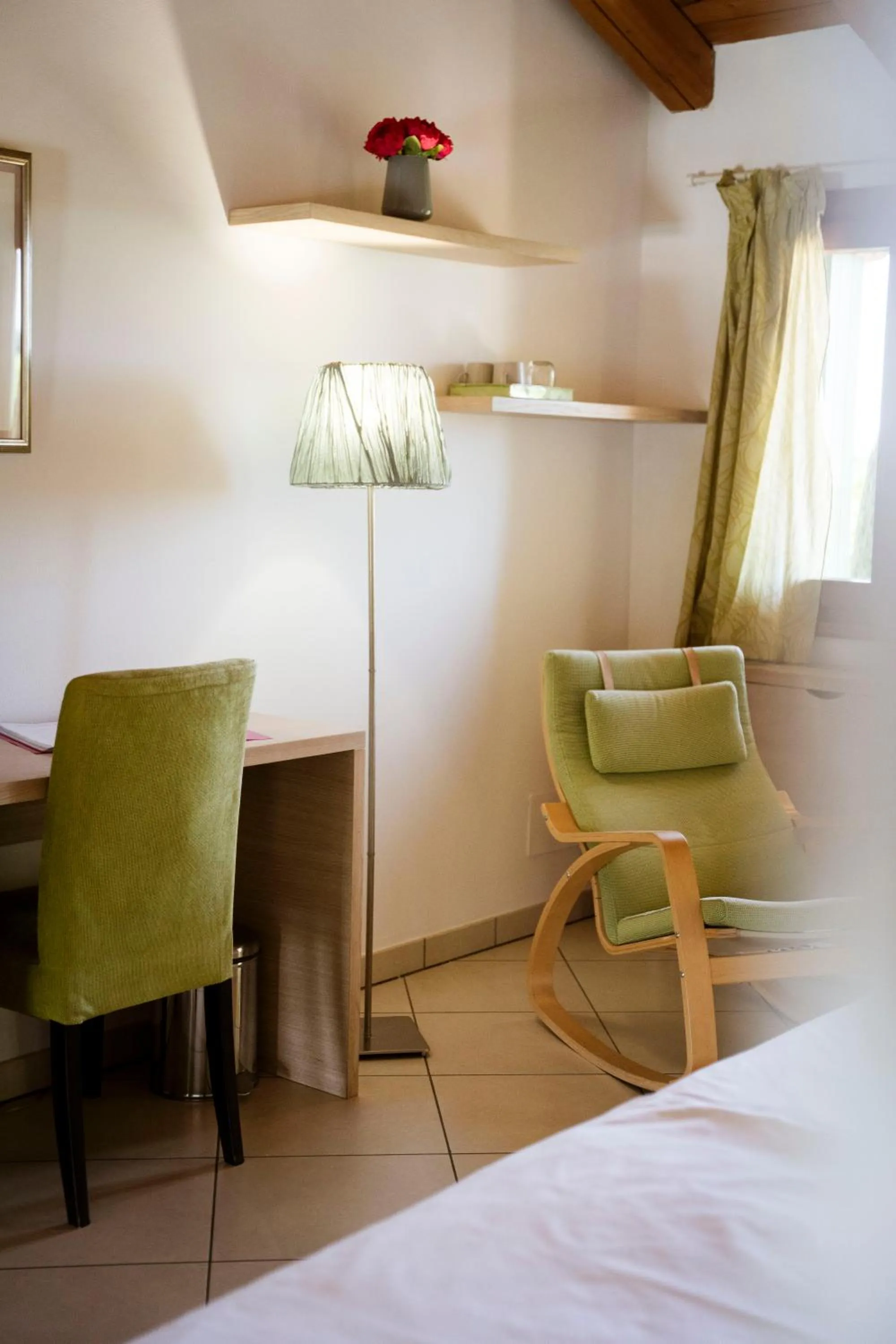 Seating area, Bed in Tenuta Aganis