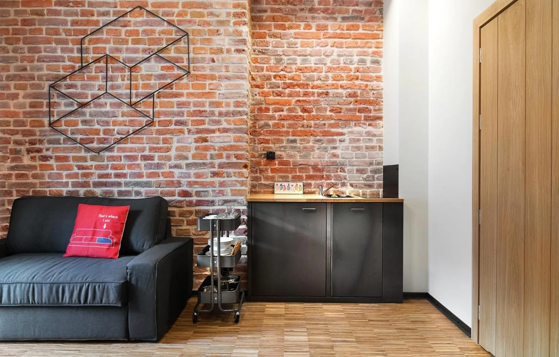 Kitchen or kitchenette in Well Well Aparthotel