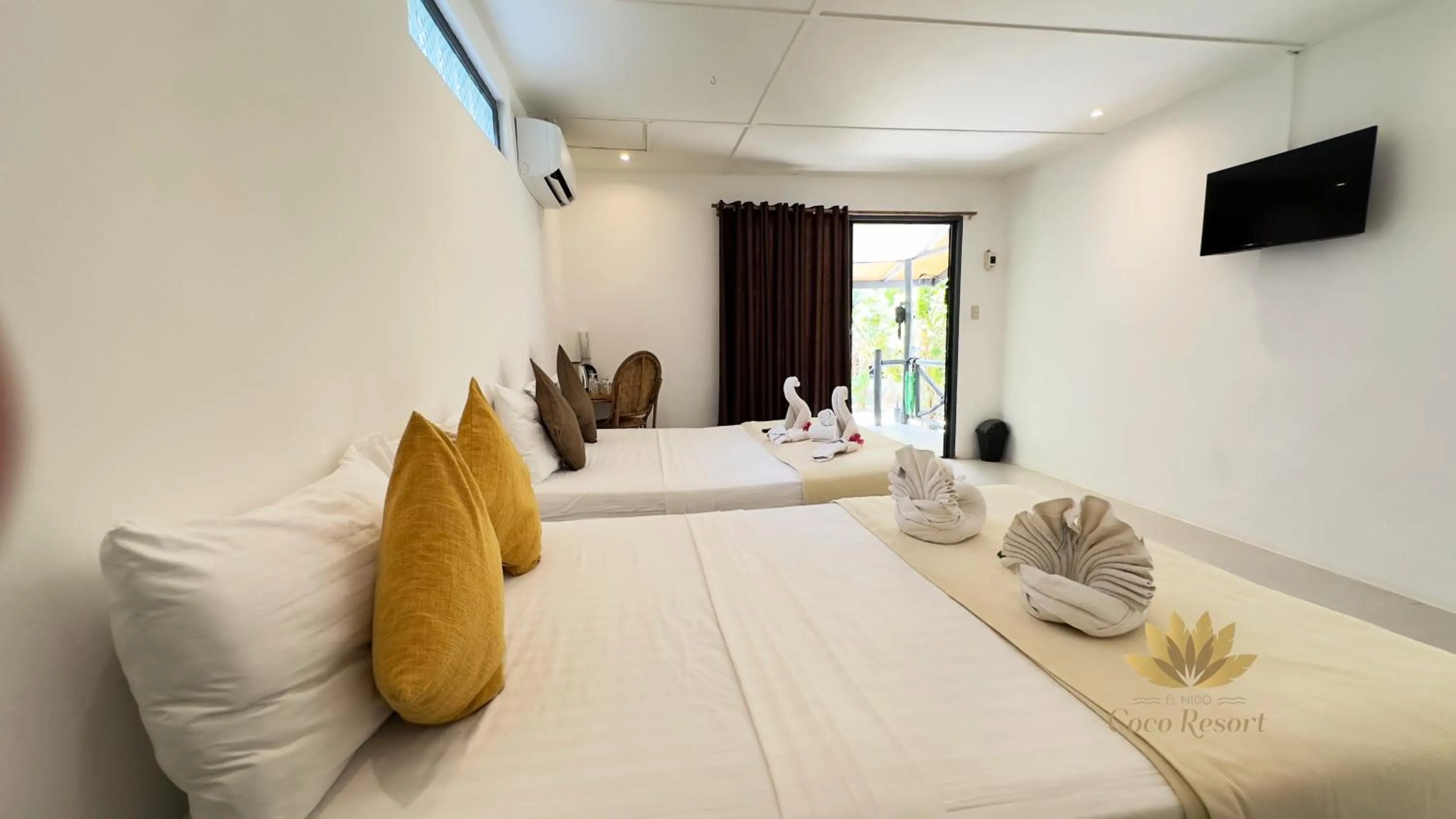 Bed in El Nido Coco Resort