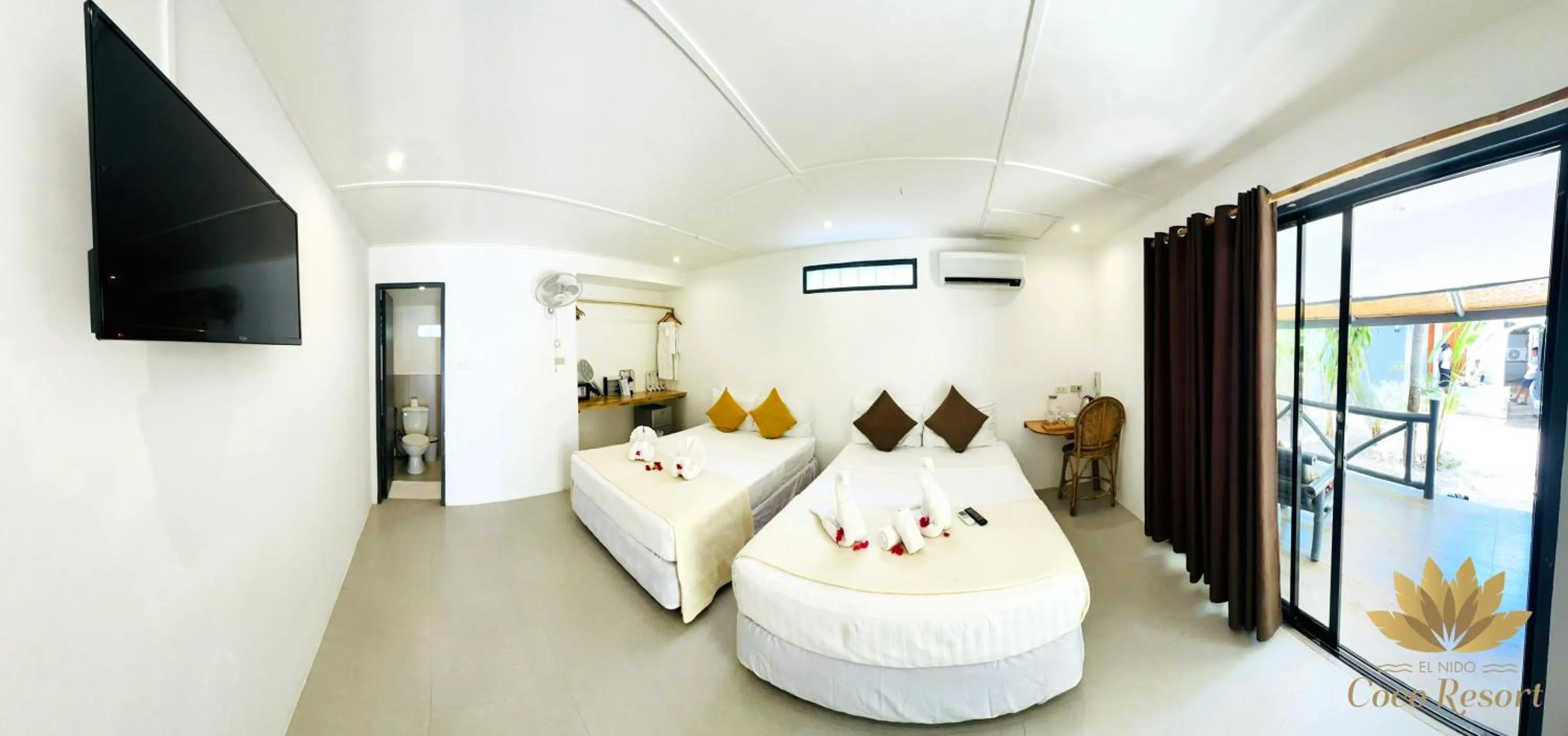 Bed in El Nido Coco Resort