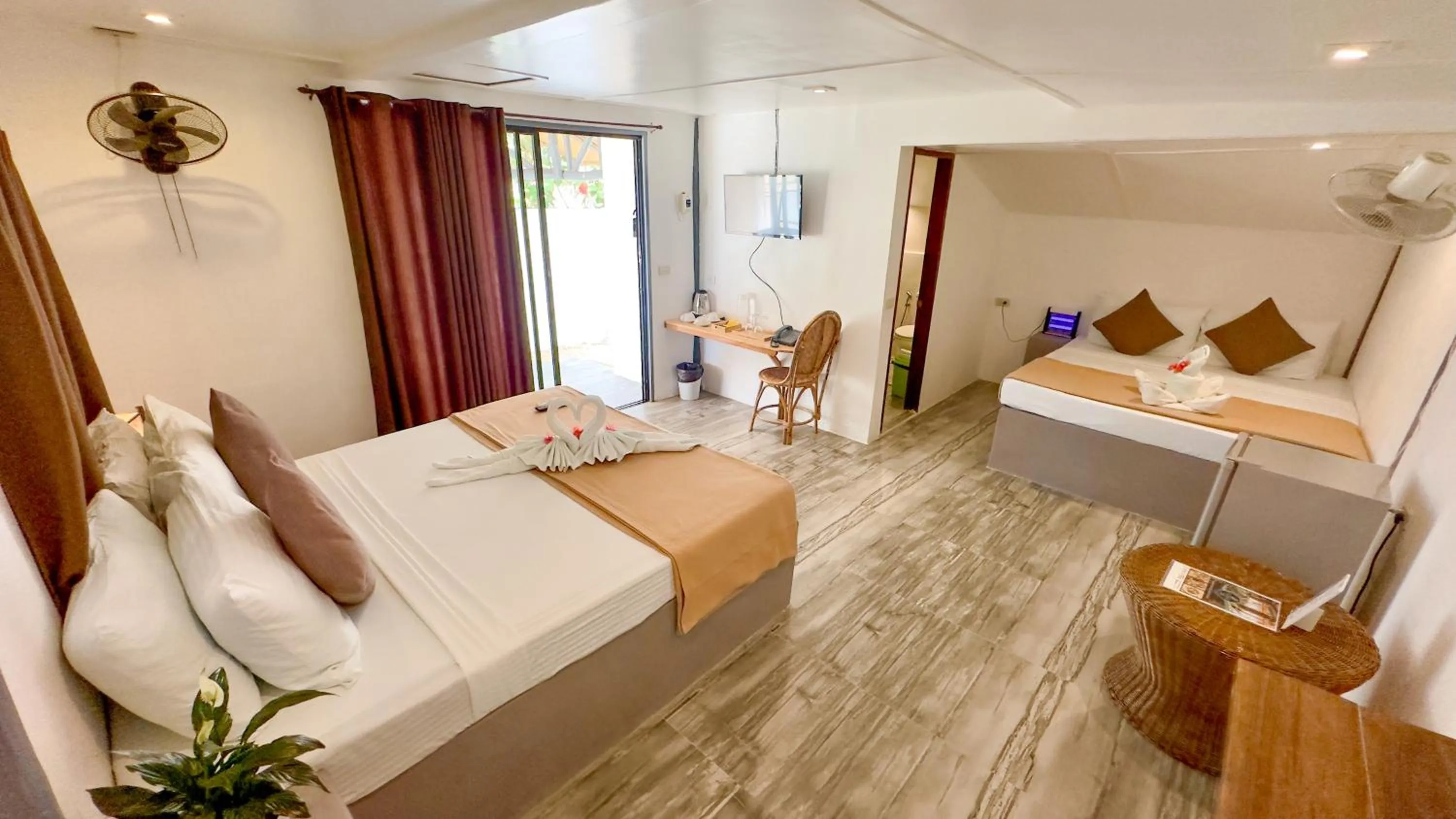 Bed in El Nido Coco Resort