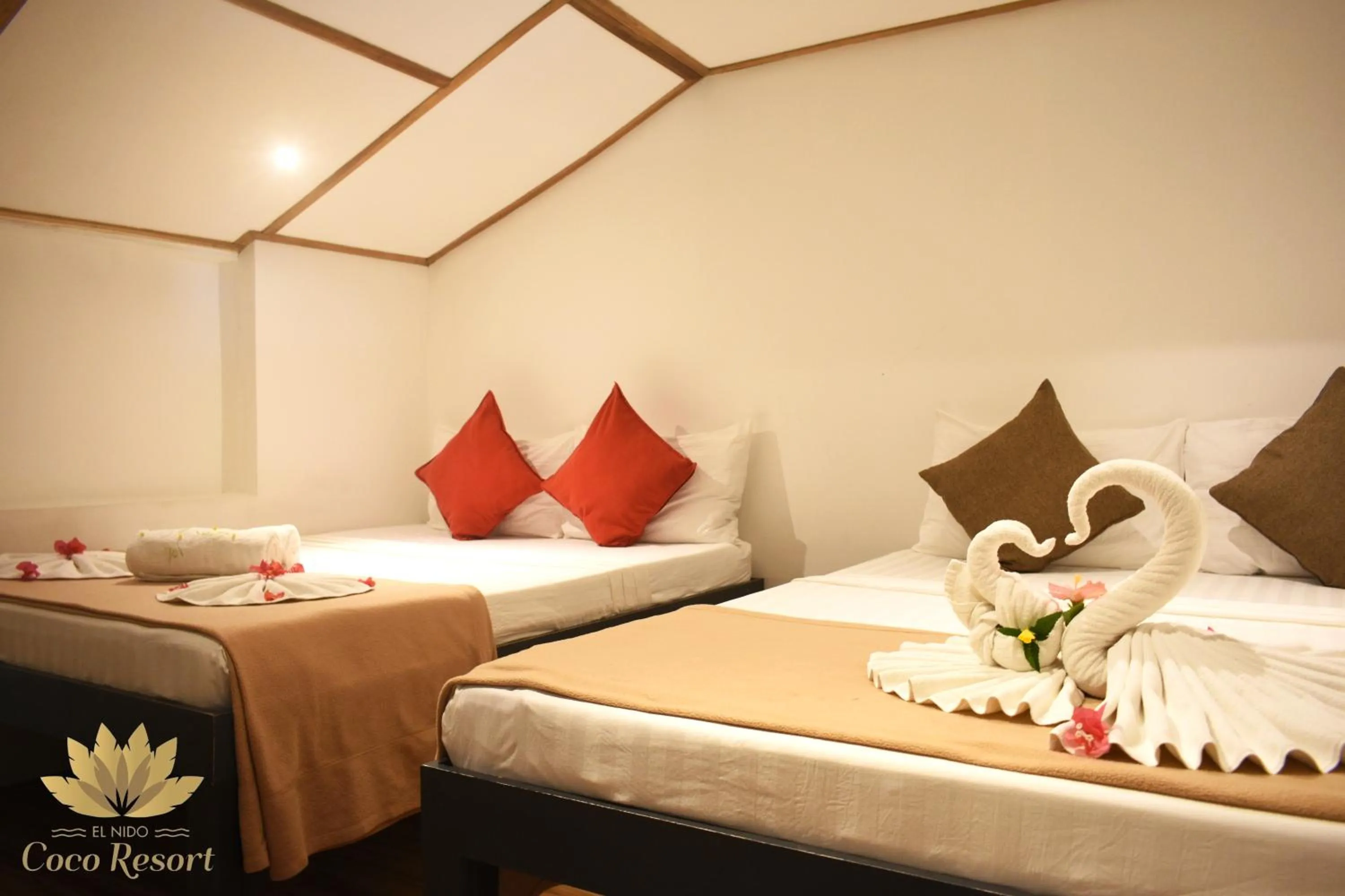 Bed in El Nido Coco Resort