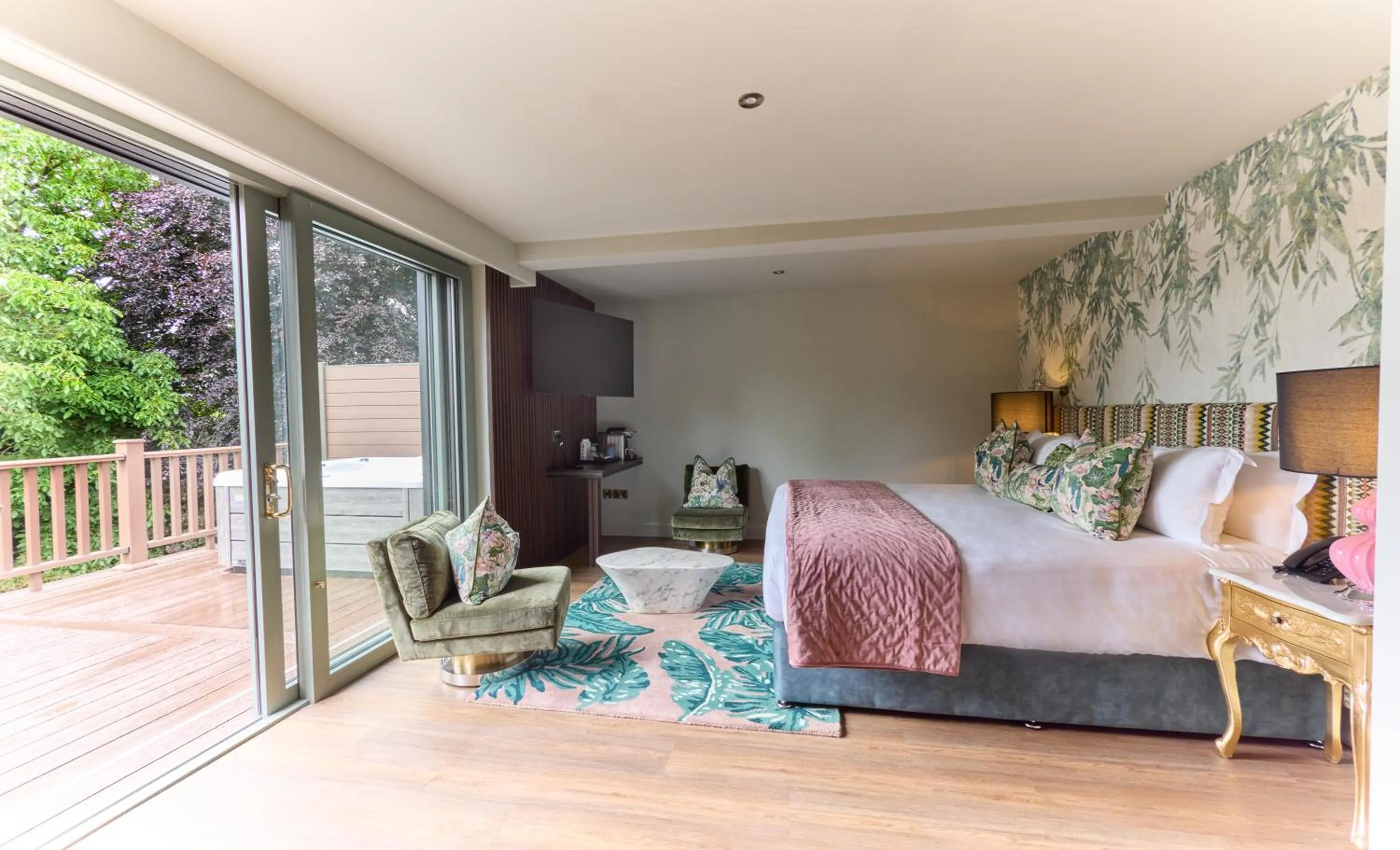 Garden, Bed in Bellinter House Hotel & Spa