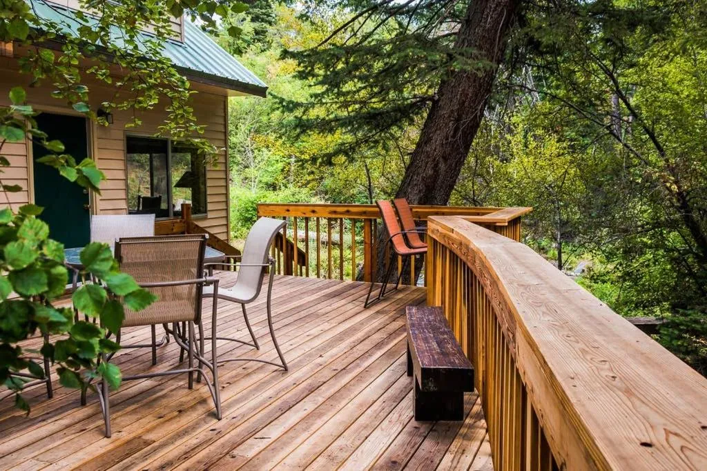 Patio in Cottage On The Stream Sundance, Utah