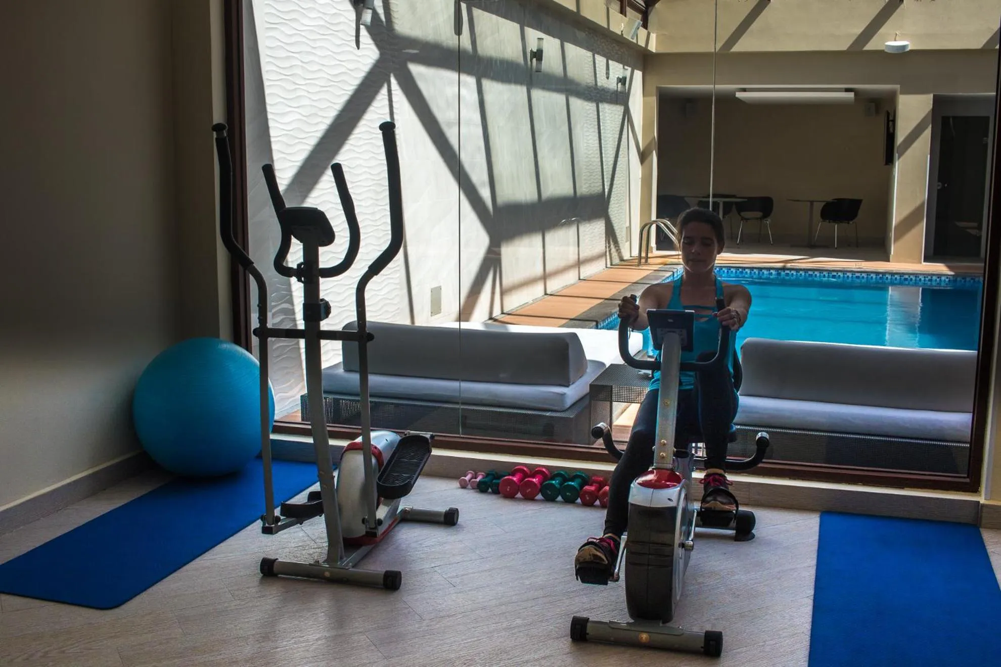 Fitness centre/facilities in Hotel Medina Del Lago