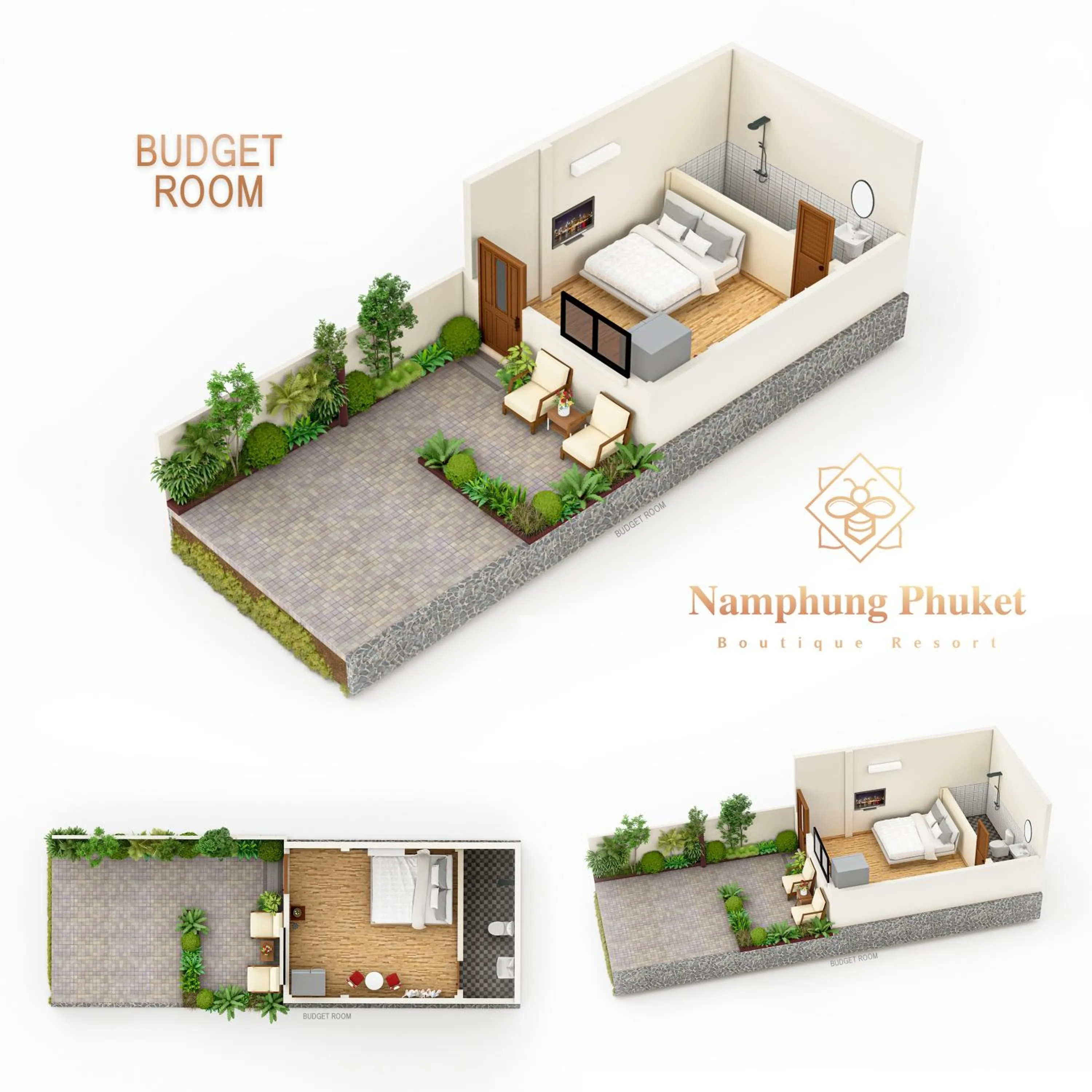 Property building, Bed in Namphung Phuket Boutique Resort