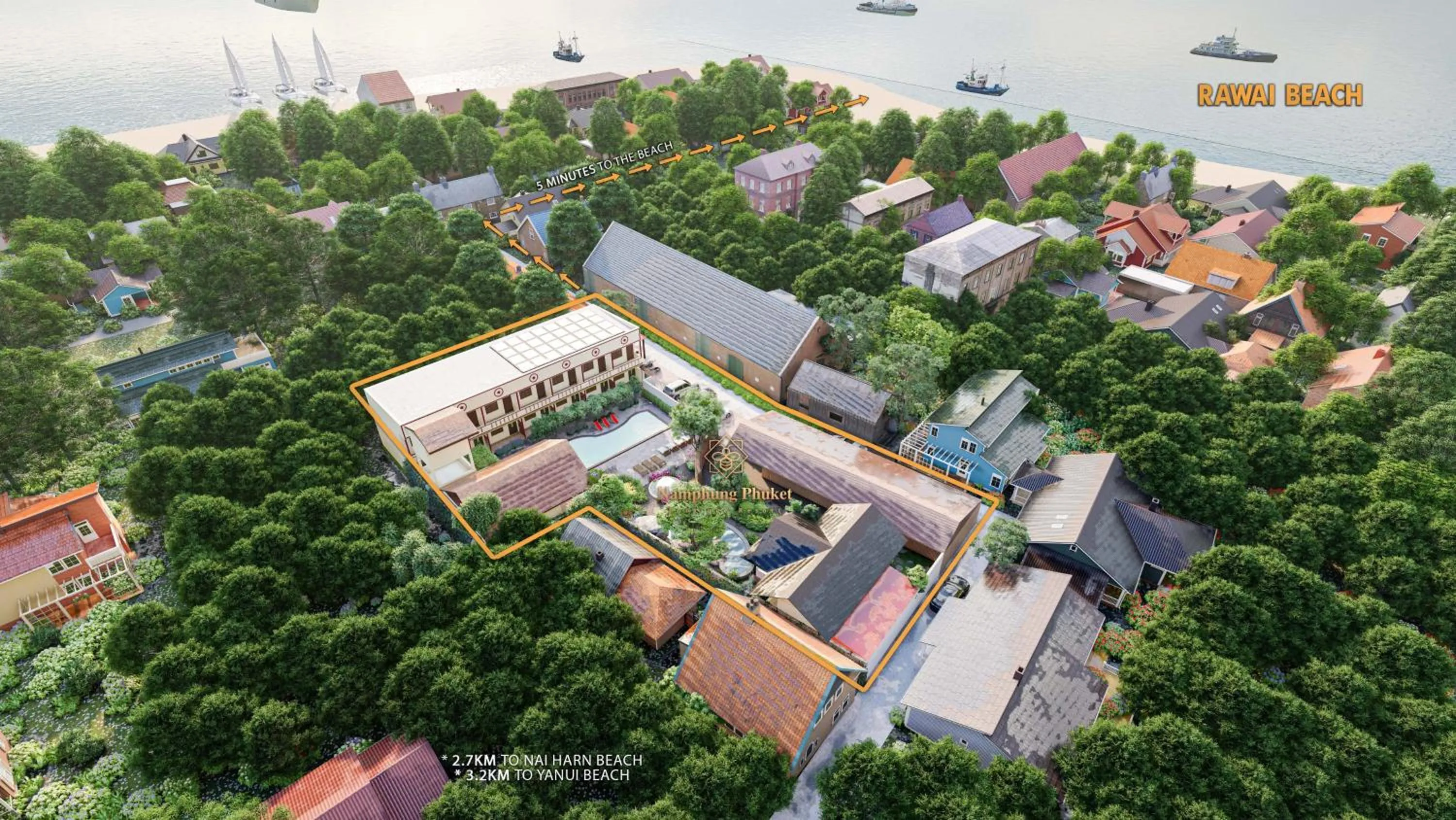 Property building in Namphung Phuket Boutique Resort