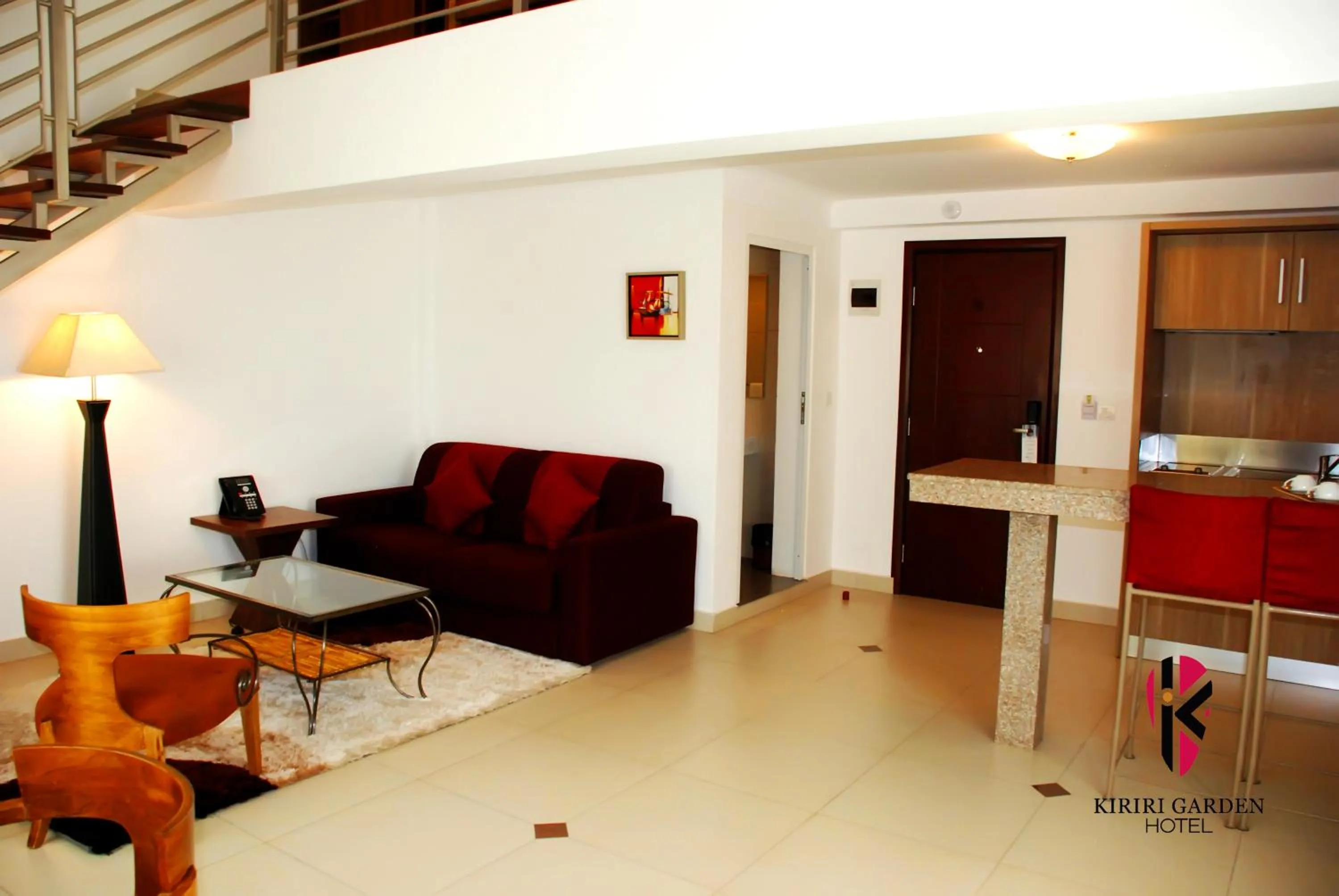 Seating area in Kiriri Garden Hotel