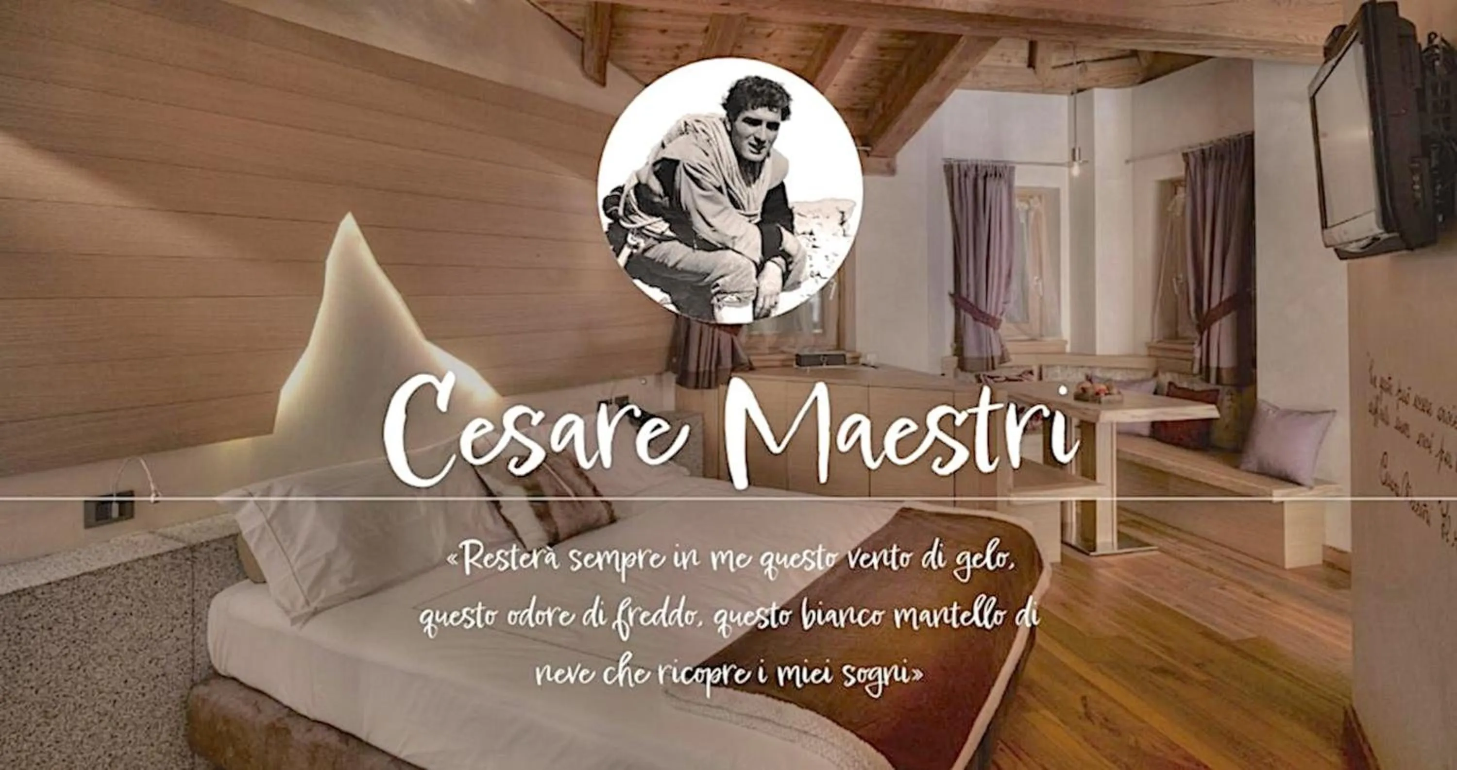 Text overlay in DV Chalet Boutique Hotel & Spa