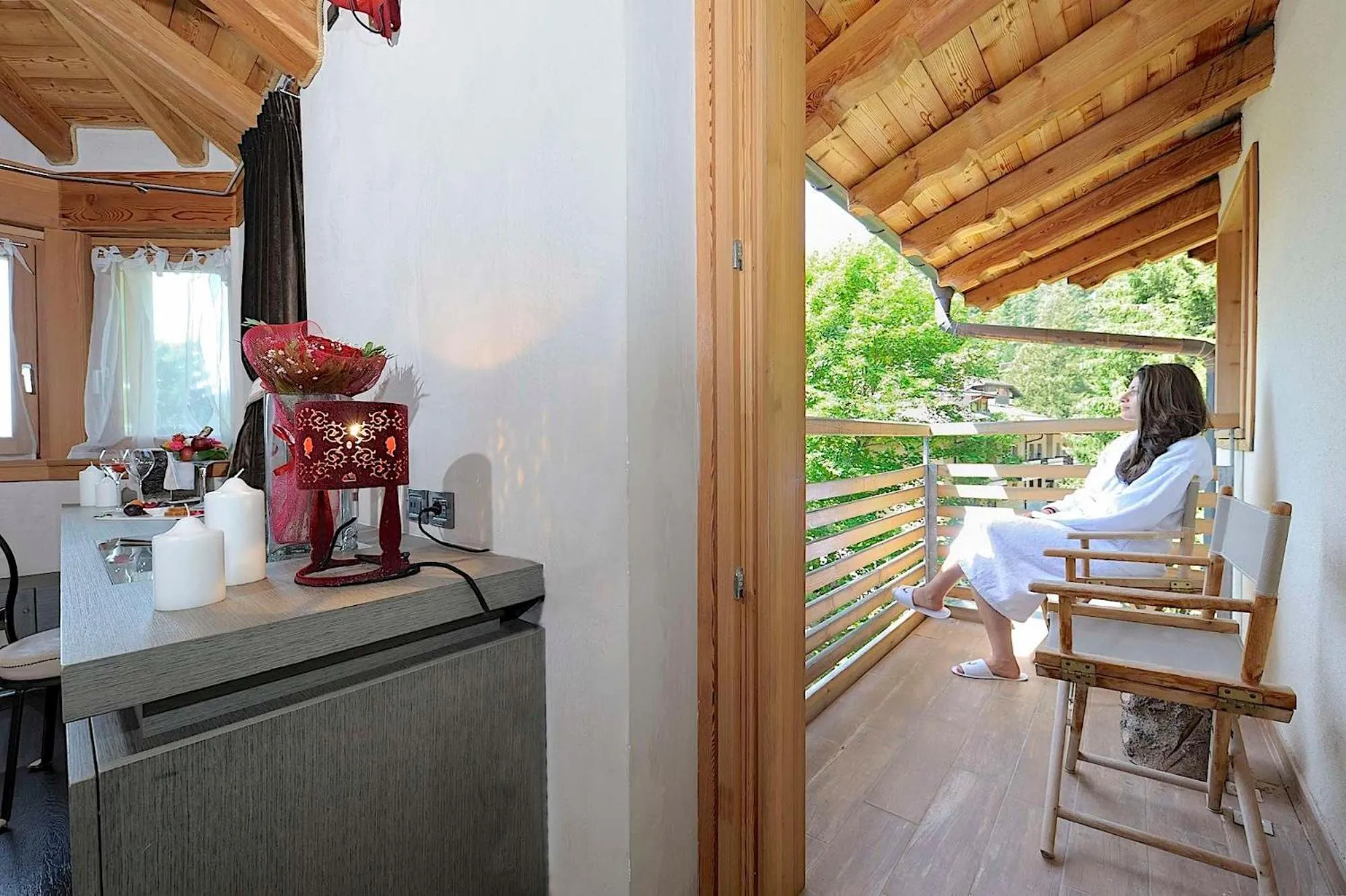 Balcony/Terrace in DV Chalet Boutique Hotel & Spa