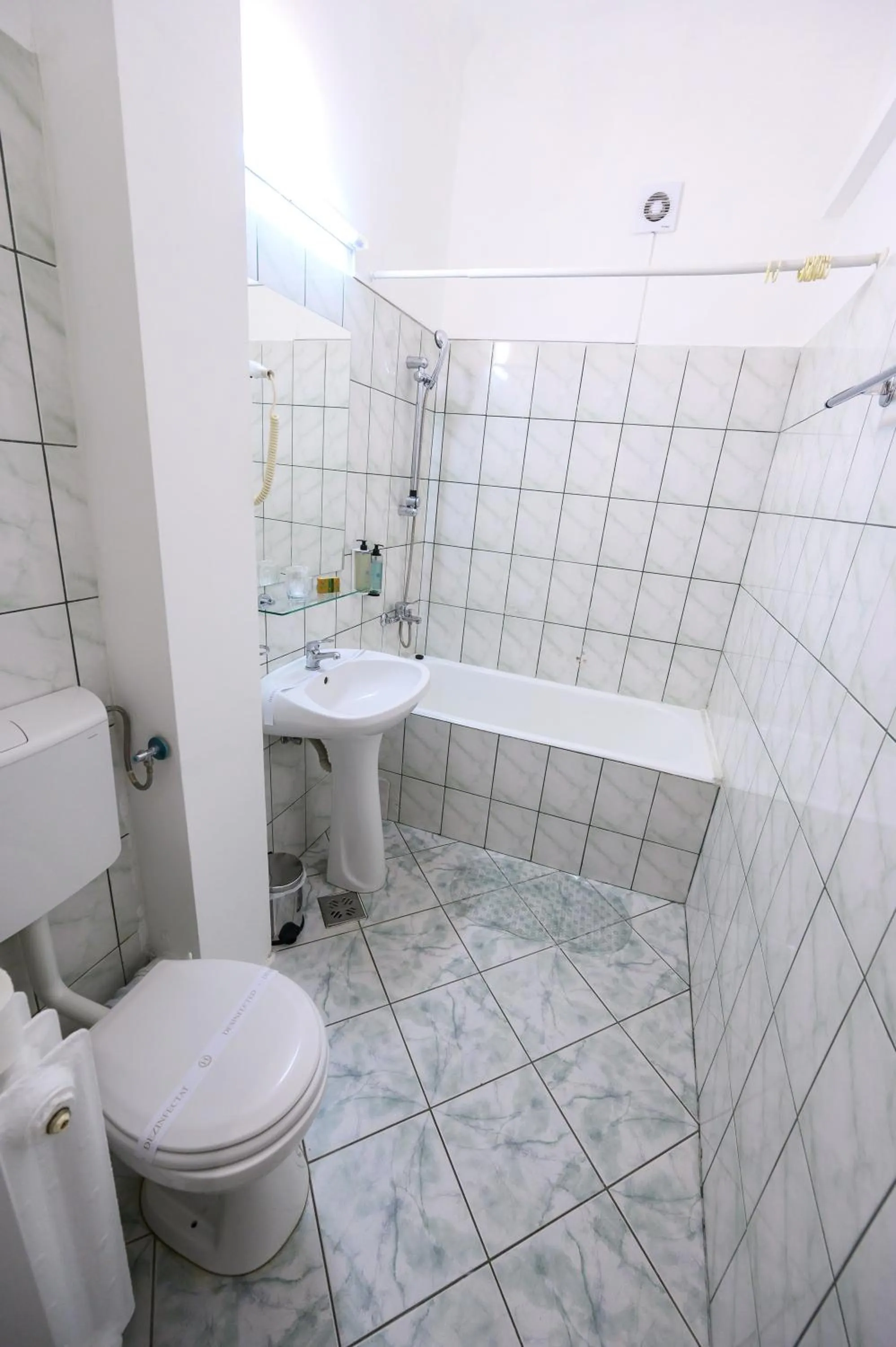 Shower in Hotel Transilvania