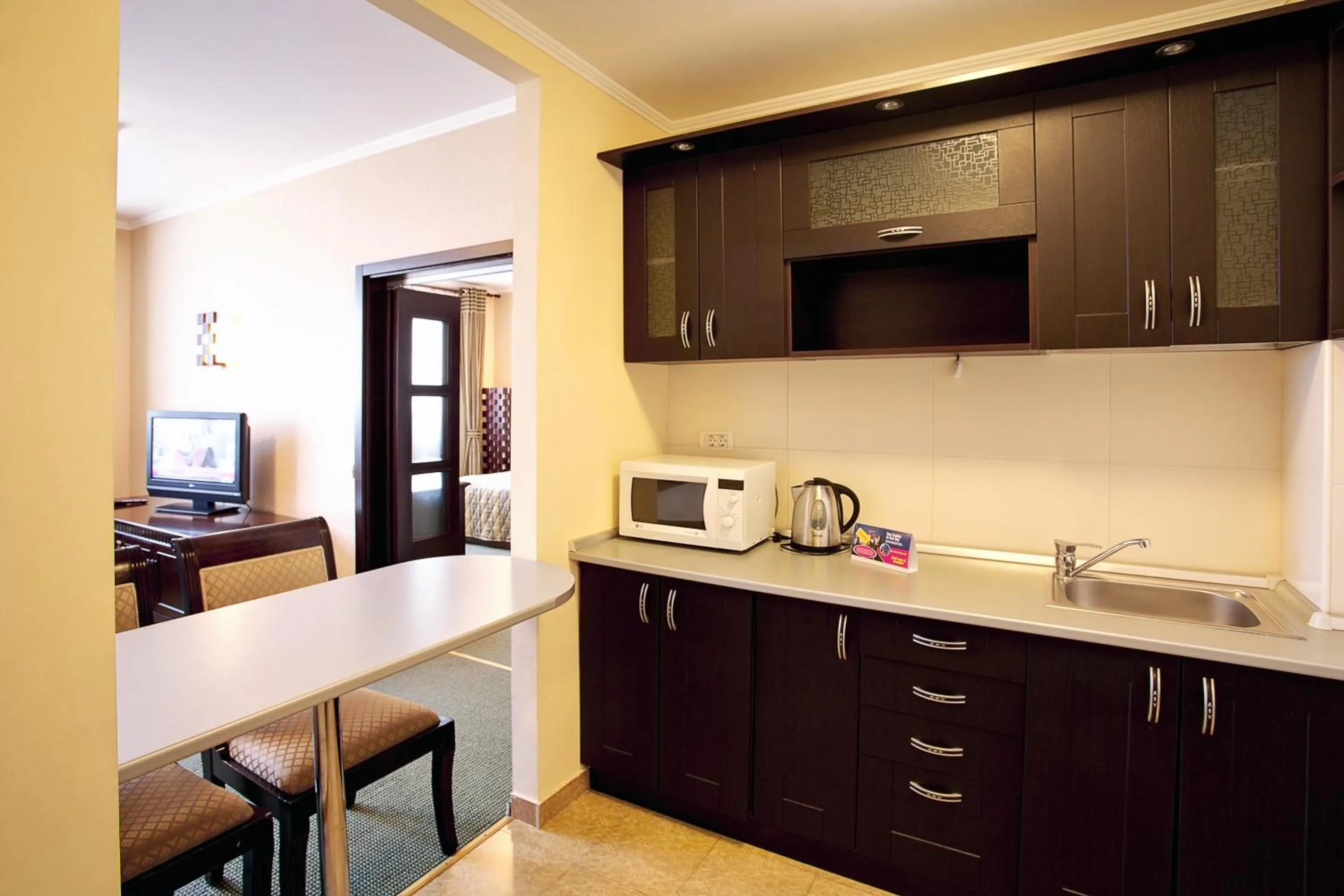 Kitchen or kitchenette in Hotel Tecadra