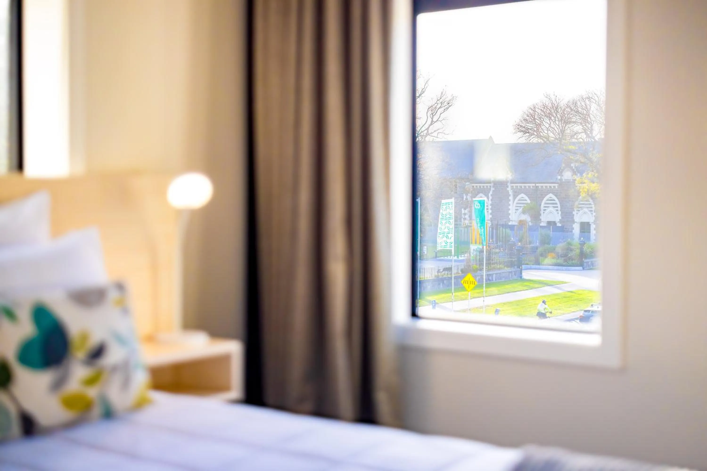 View (from property/room), Bed in Hotel Give