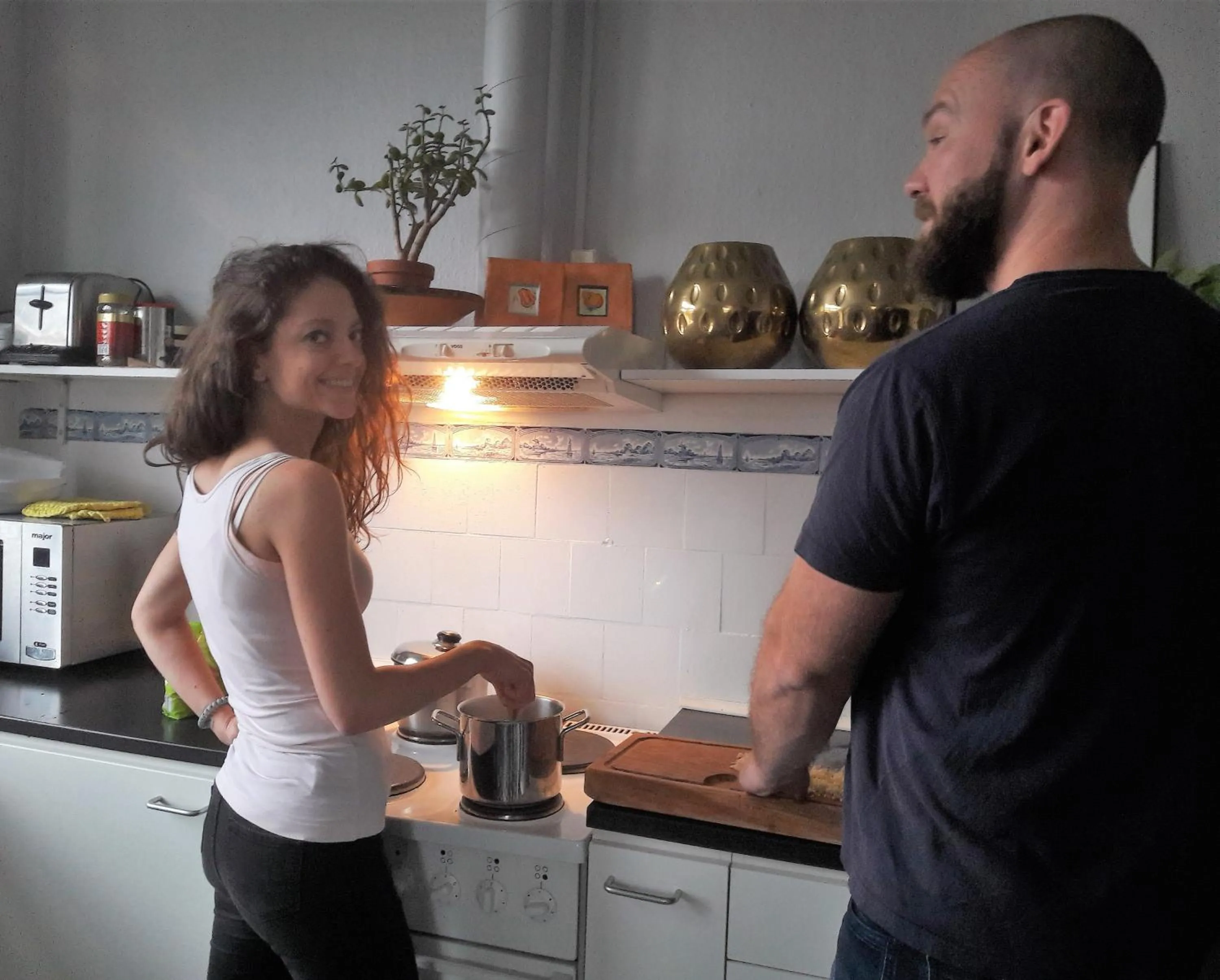 Kitchen or kitchenette in Villa Gertrud - Bed & Breakfast