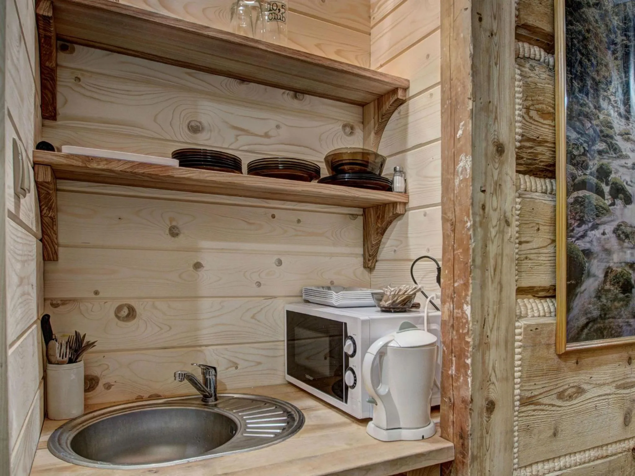 Kitchen or kitchenette in Pokoje Gościnne Światłomir