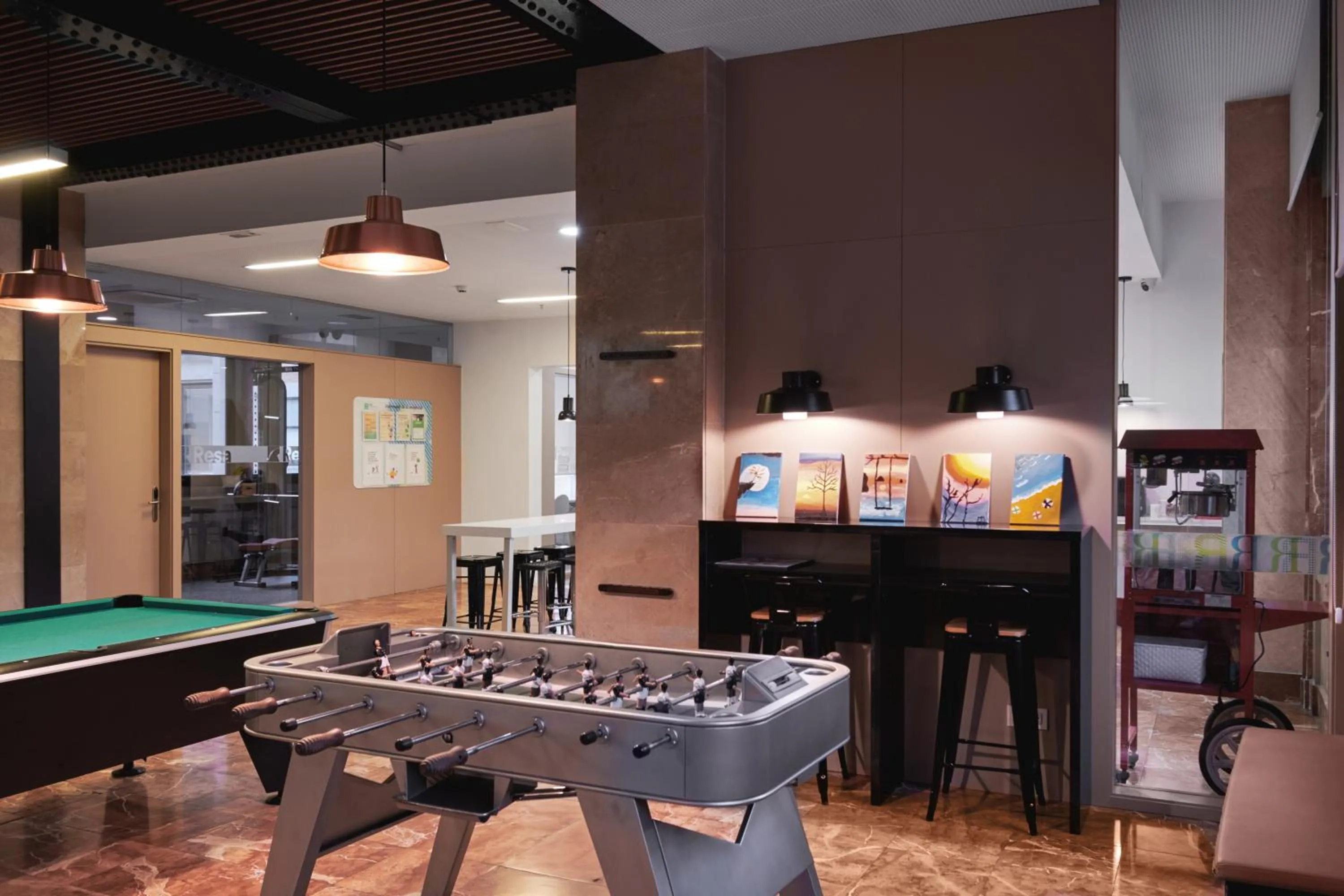 Game Room in Residencia Universitaria Resa Barcelona Diagonal