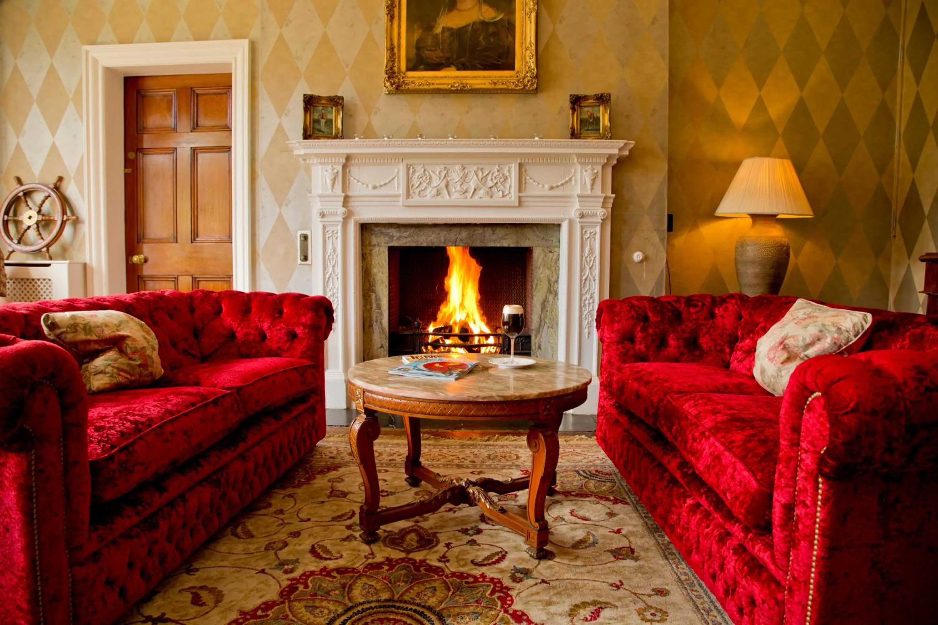 Living room in Dunbrody Country House Hotel