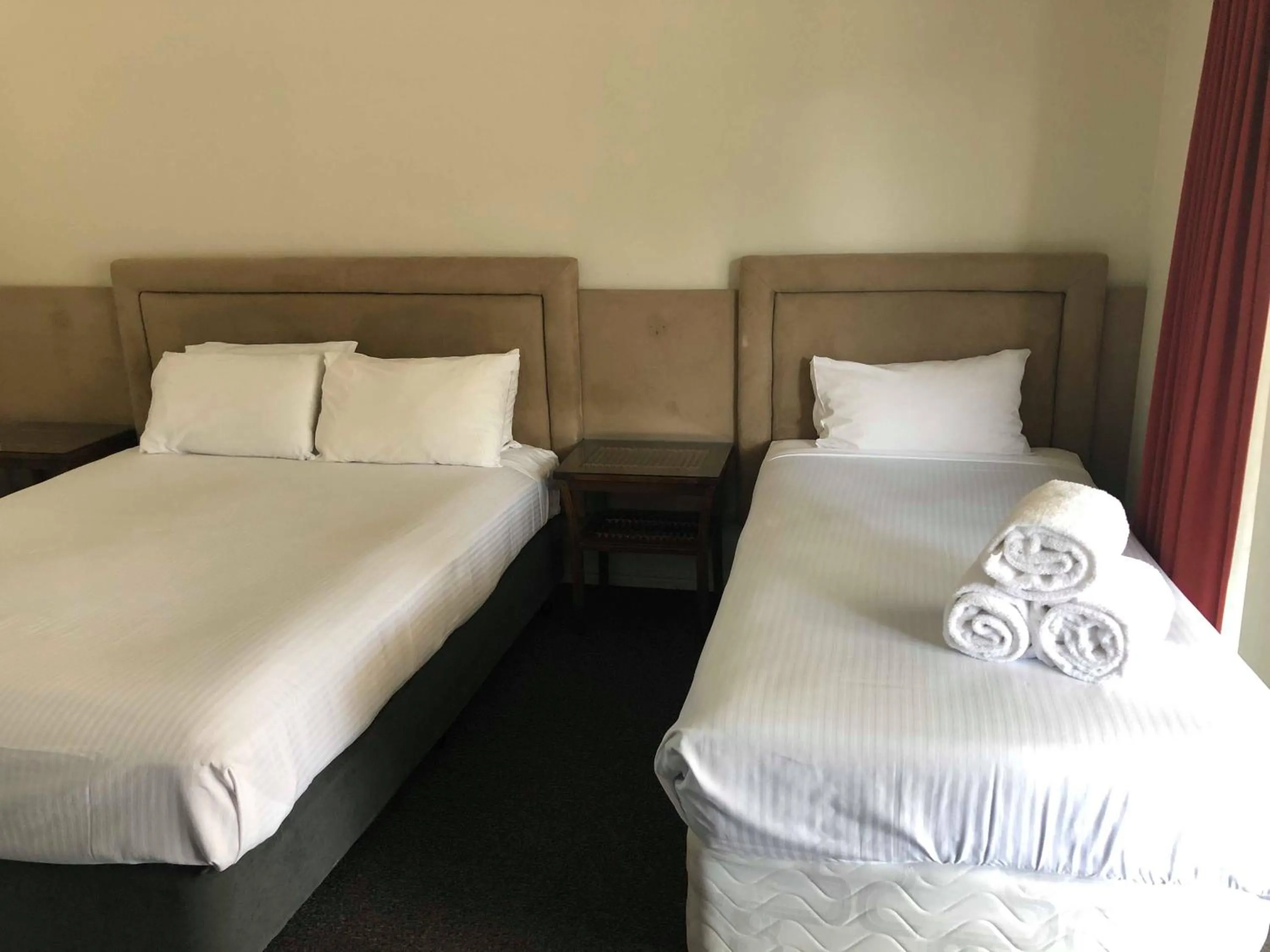 Bed in Hervey Bay Motel