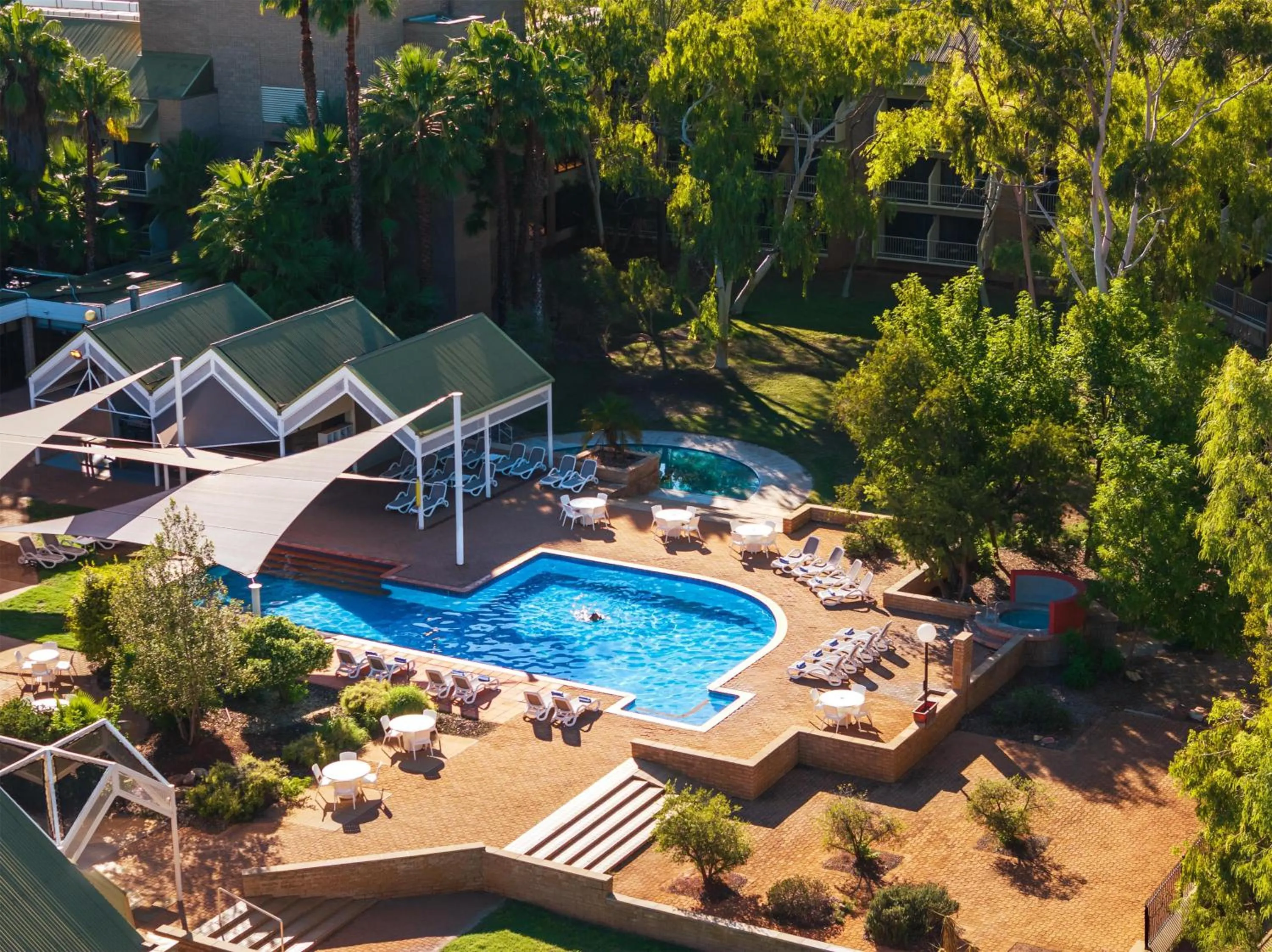 Pool view in DoubleTree by Hilton Alice Springs