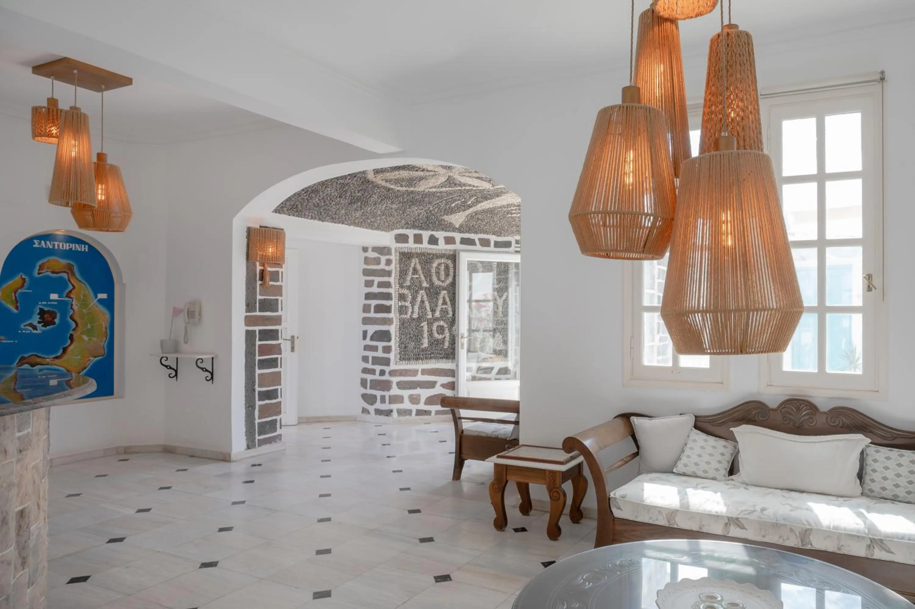 Seating area in Aldea