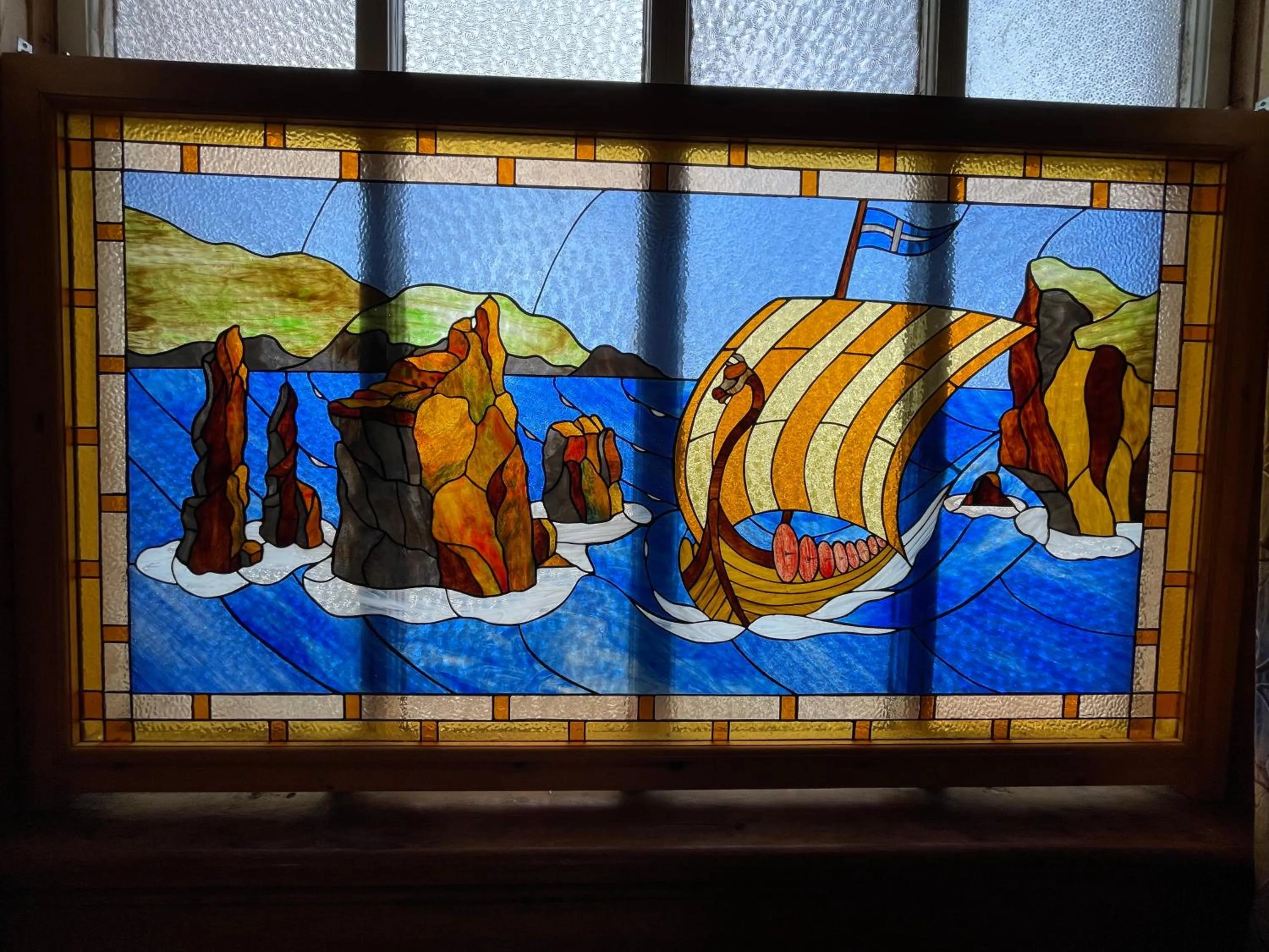 Decorative detail in St Magnus Bay Hotel