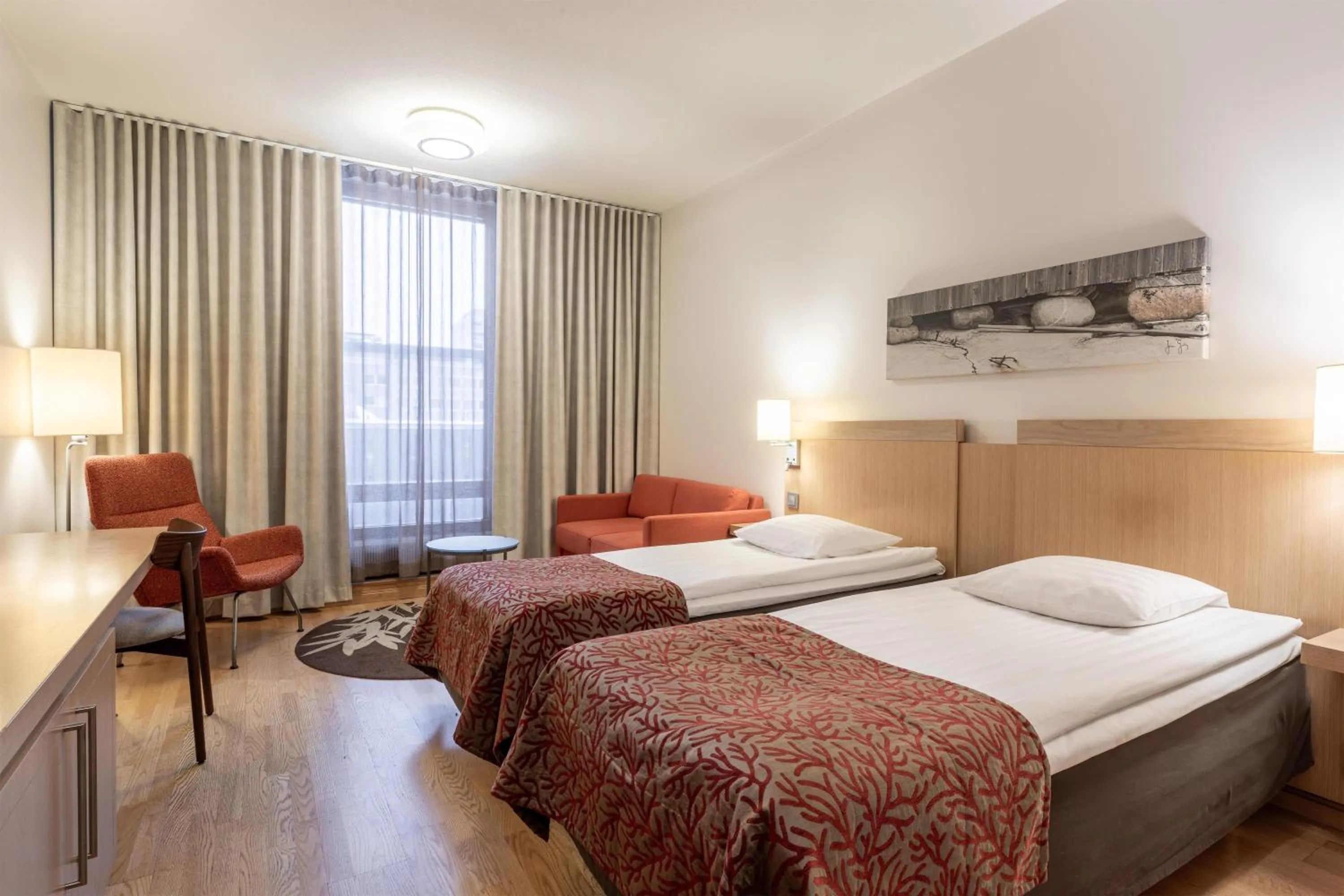 Bedroom, Bed in Scandic Oulu City