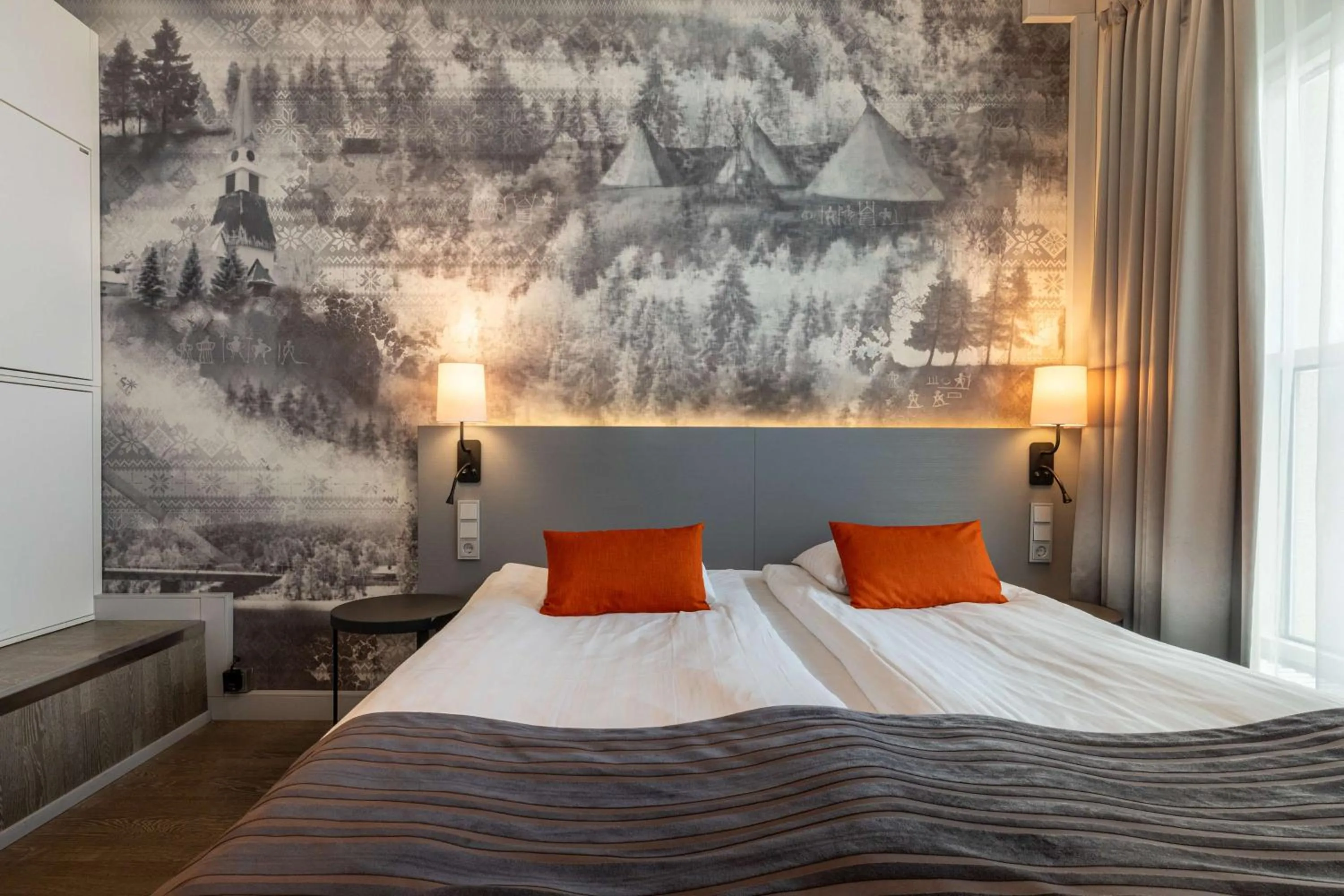 Bedroom, Bed in Scandic Rovaniemi City