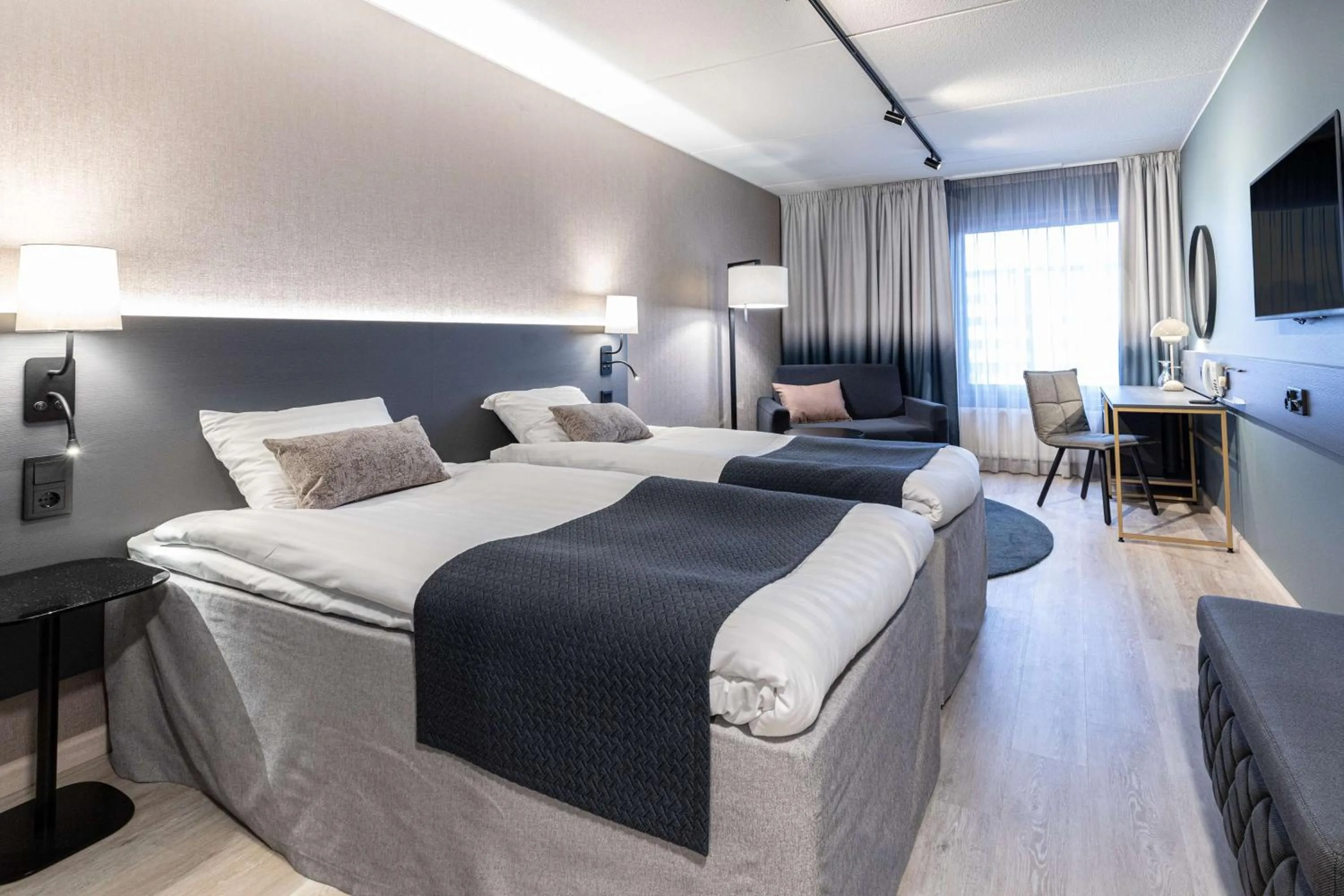 Bedroom, Bed in Scandic Jyväskylä Station