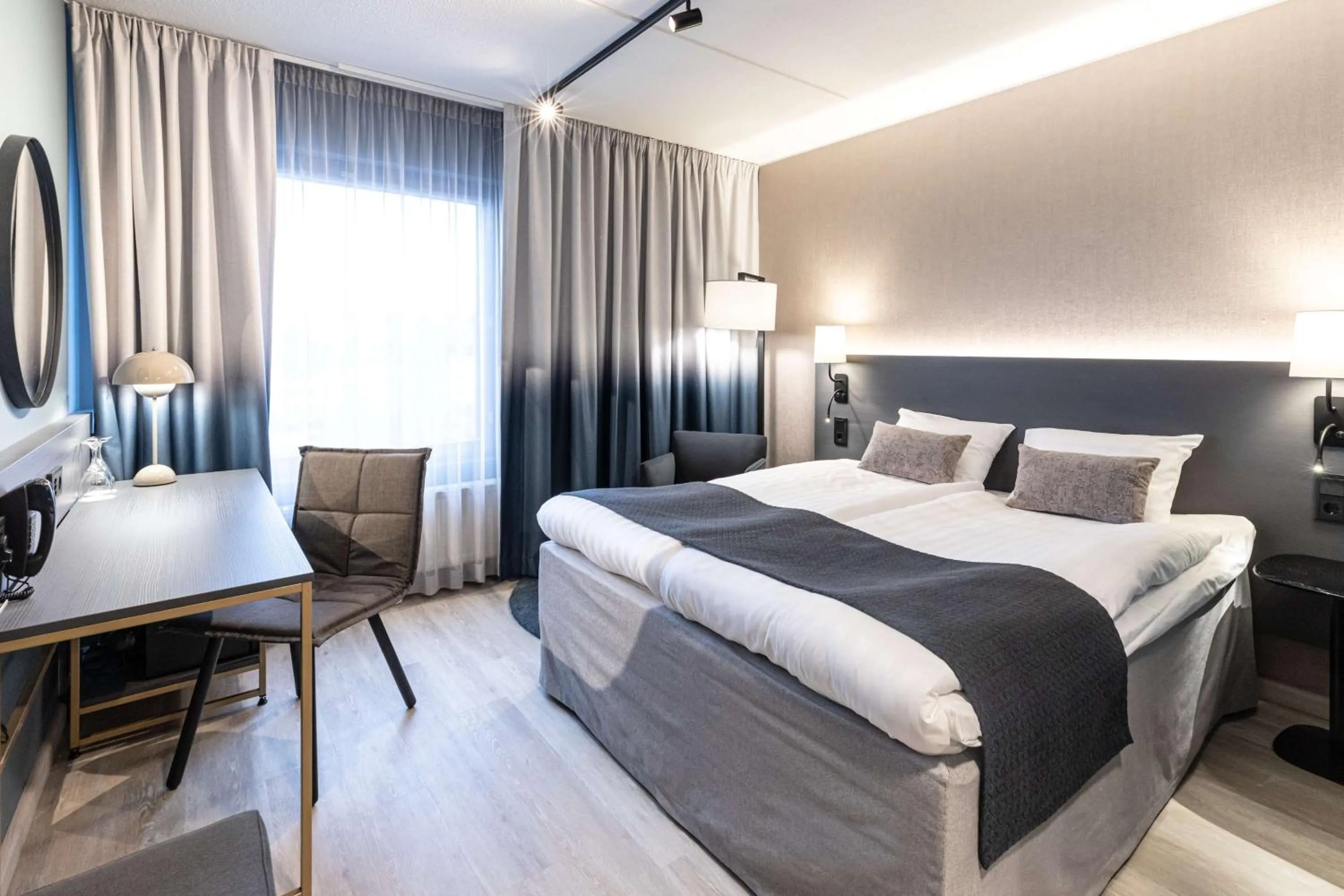 Bedroom, Bed in Scandic Jyväskylä Station