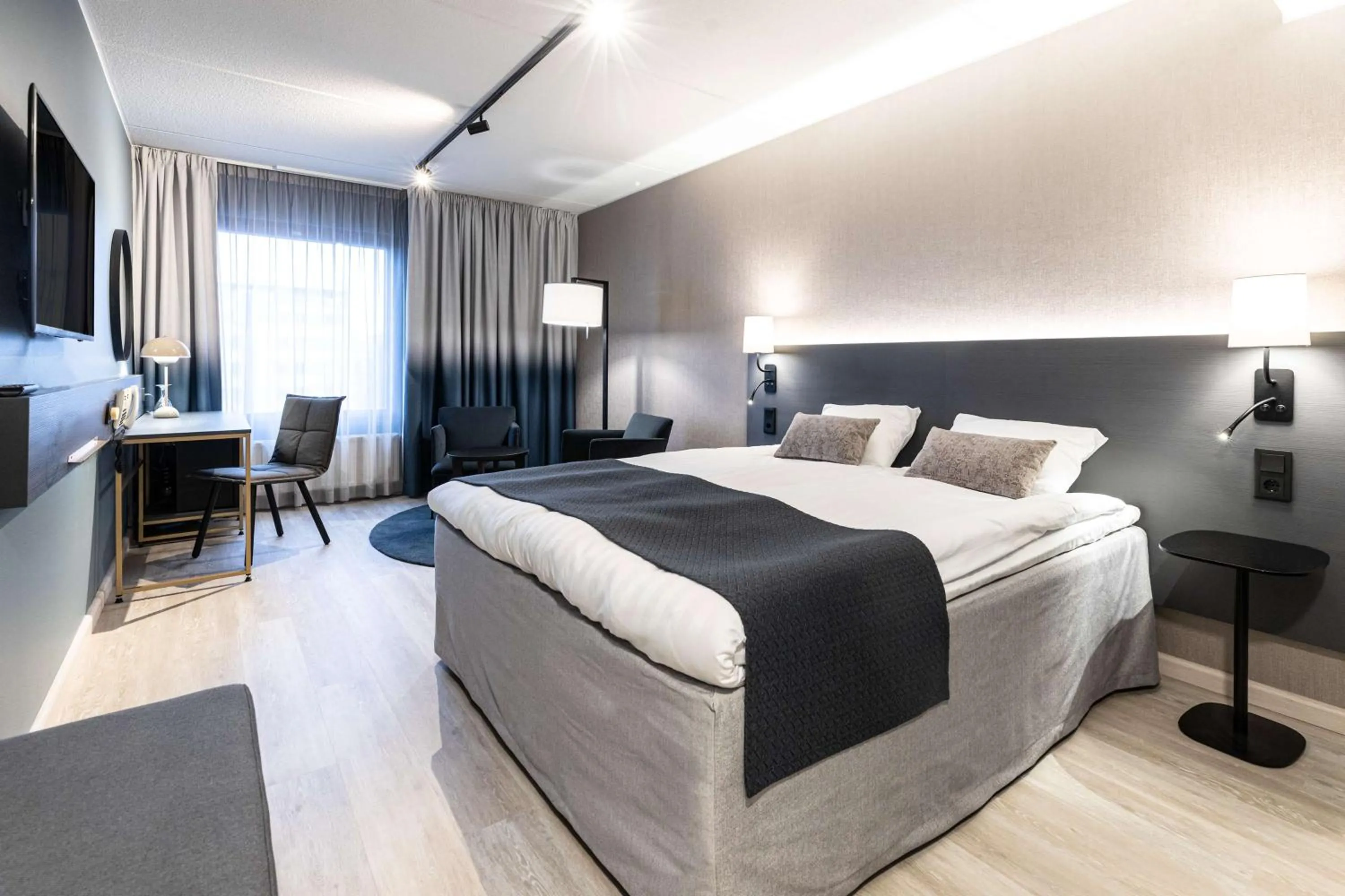 Bedroom, Bed in Scandic Jyväskylä Station