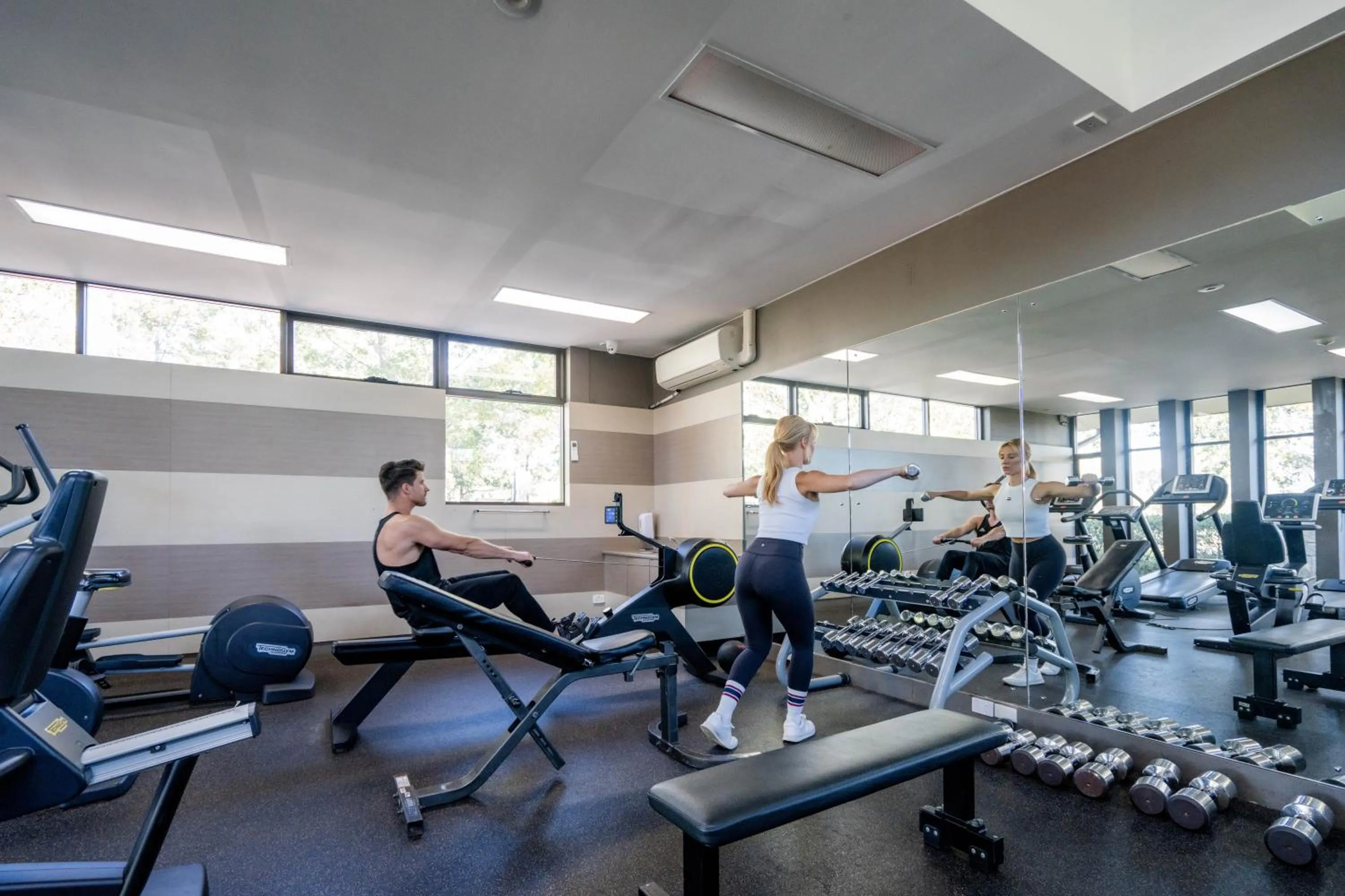 Fitness centre/facilities in Chateau Elan At The Vintage
