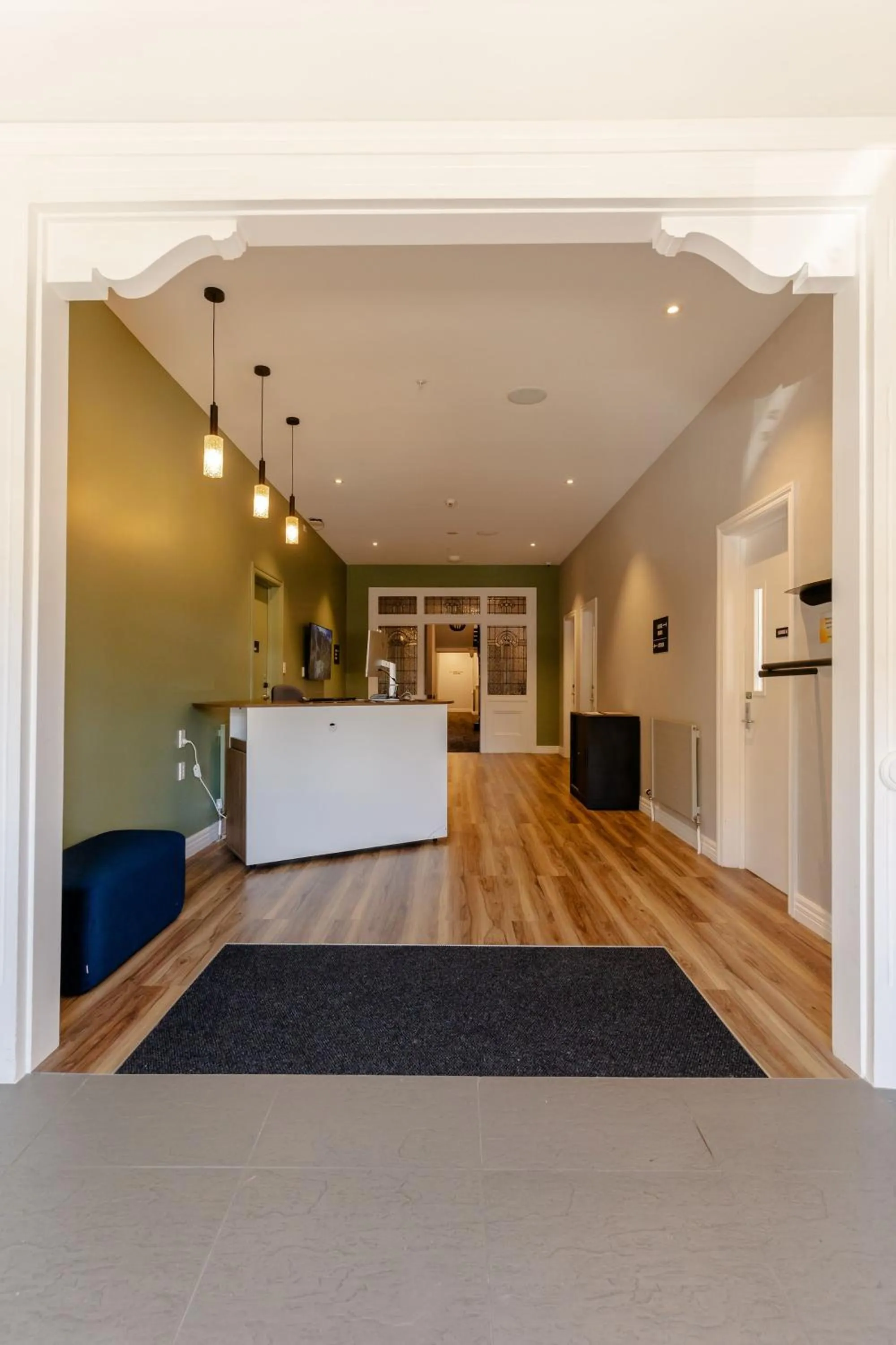 Lobby or reception in Haka House Christchurch