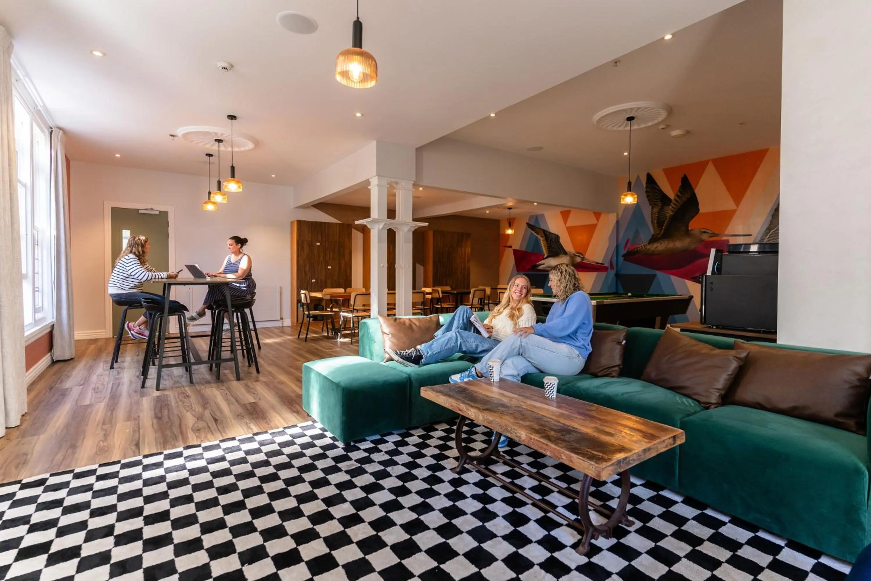 Communal lounge/ TV room in Haka House Christchurch