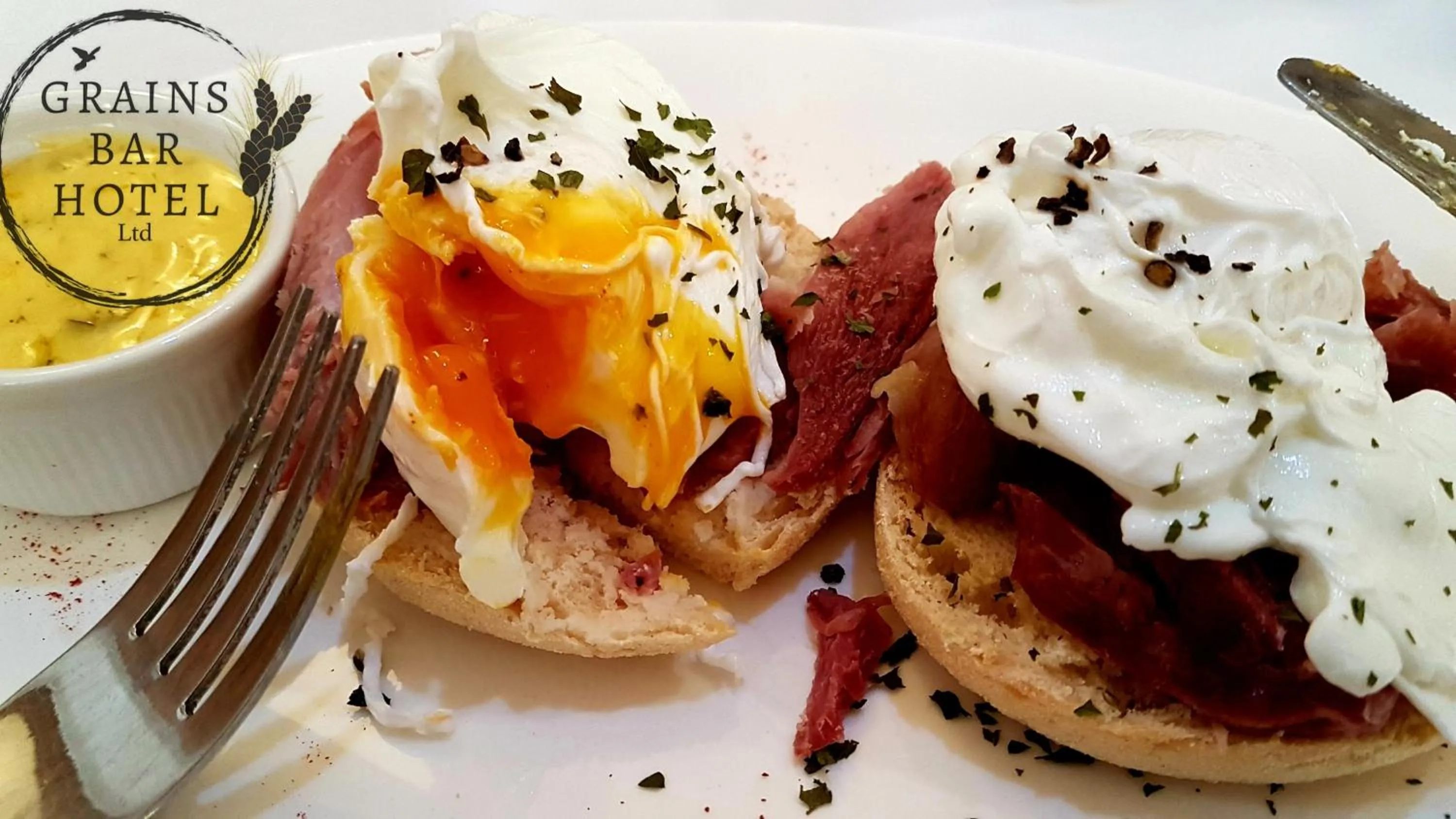 English/Irish breakfast in Grains Bar Hotel