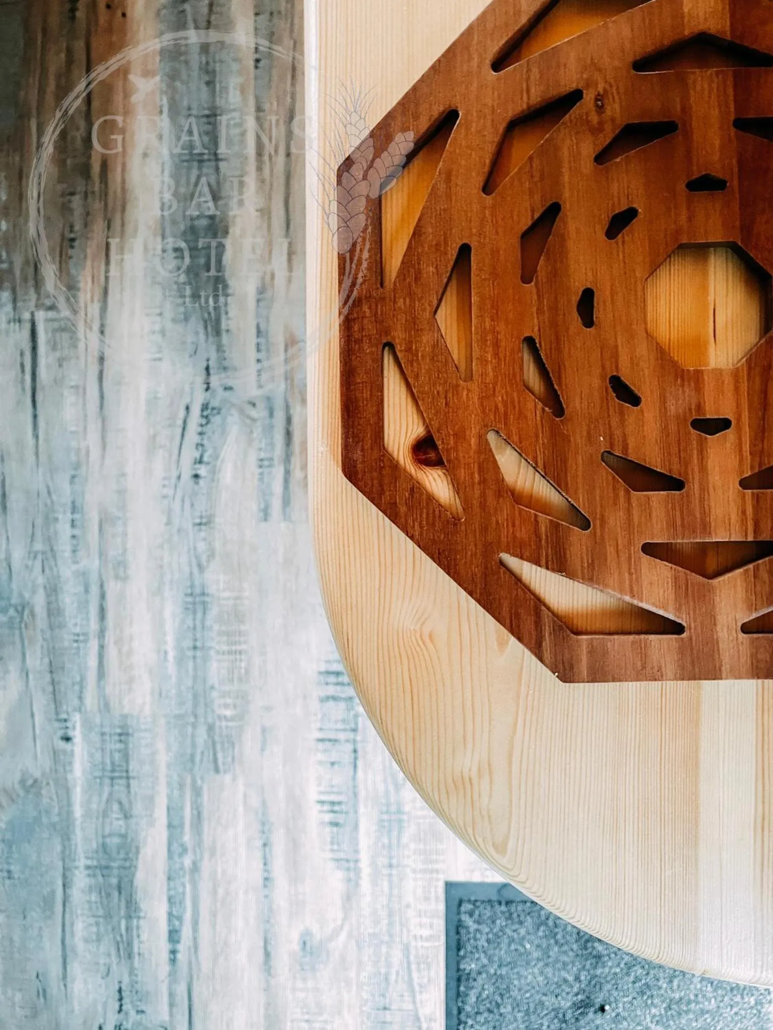 Decorative detail in Grains Bar Hotel