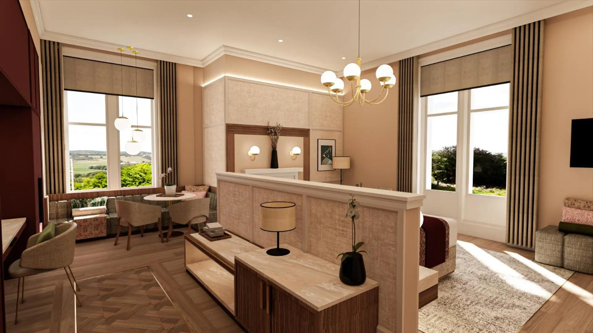 Bedroom in Rockliffe Hall Hotel Golf & Spa