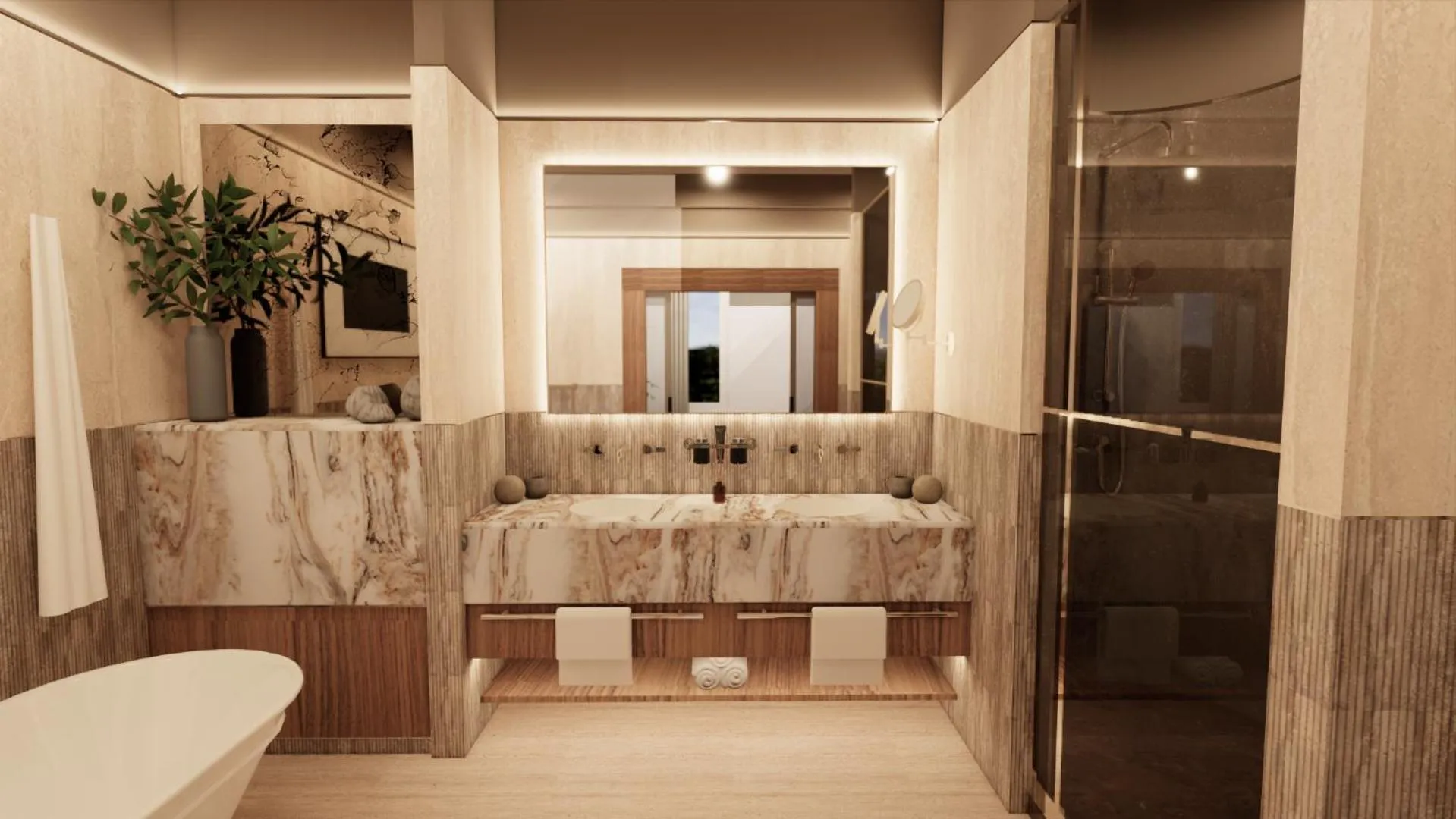 Bathroom in Rockliffe Hall Hotel Golf & Spa