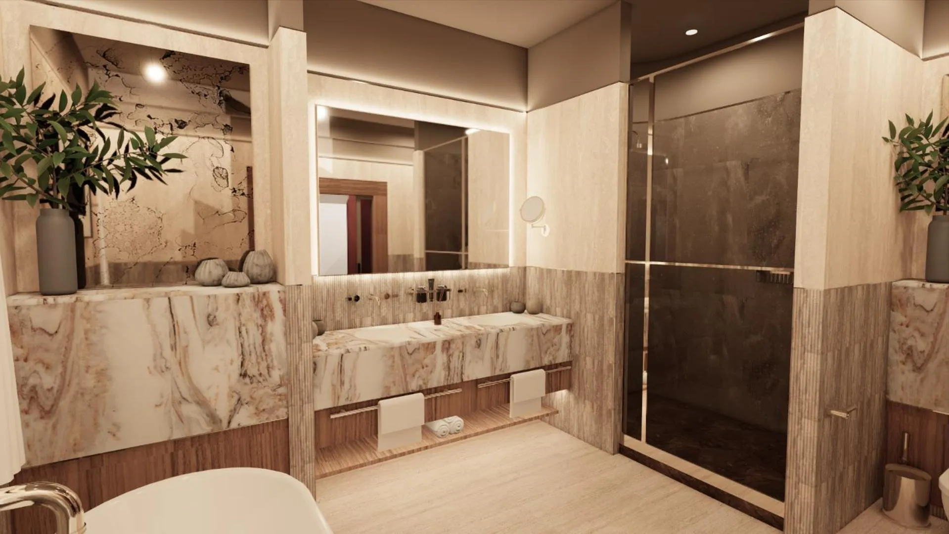 Bathroom in Rockliffe Hall Hotel Golf & Spa