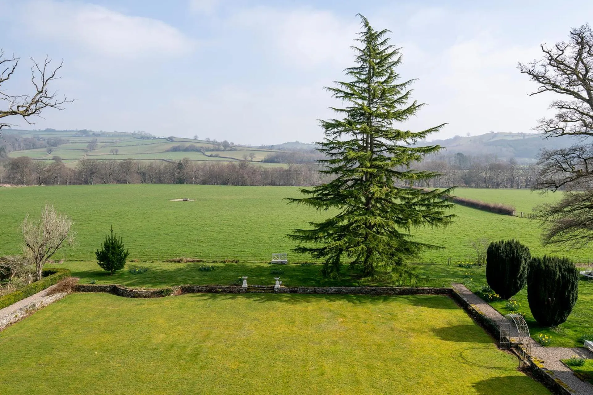 Garden in Llangoed Hall