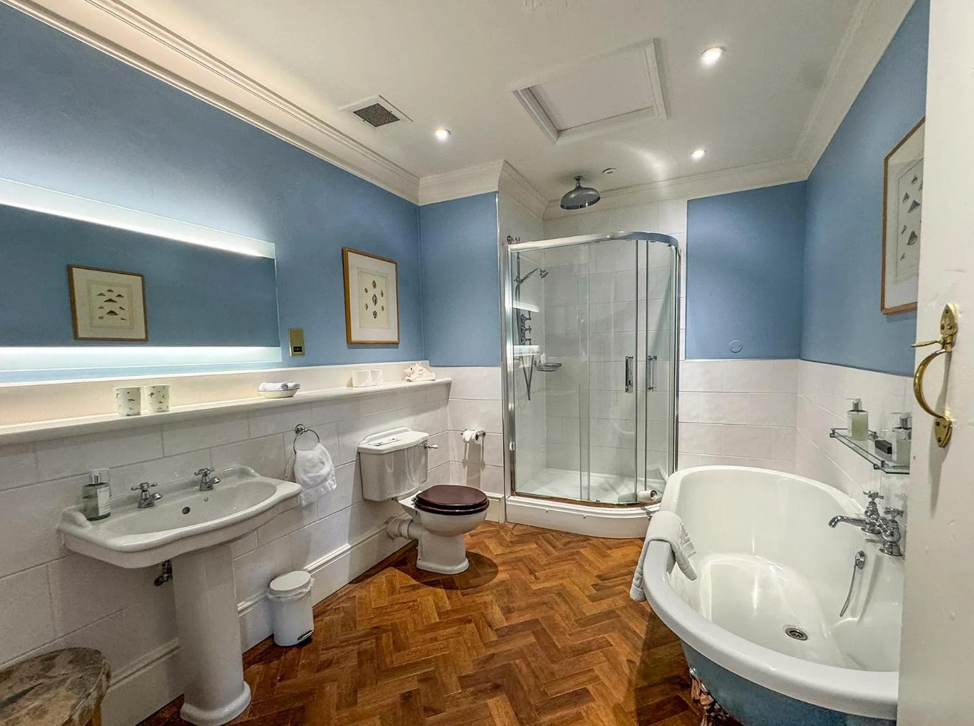 Bathroom in Llangoed Hall
