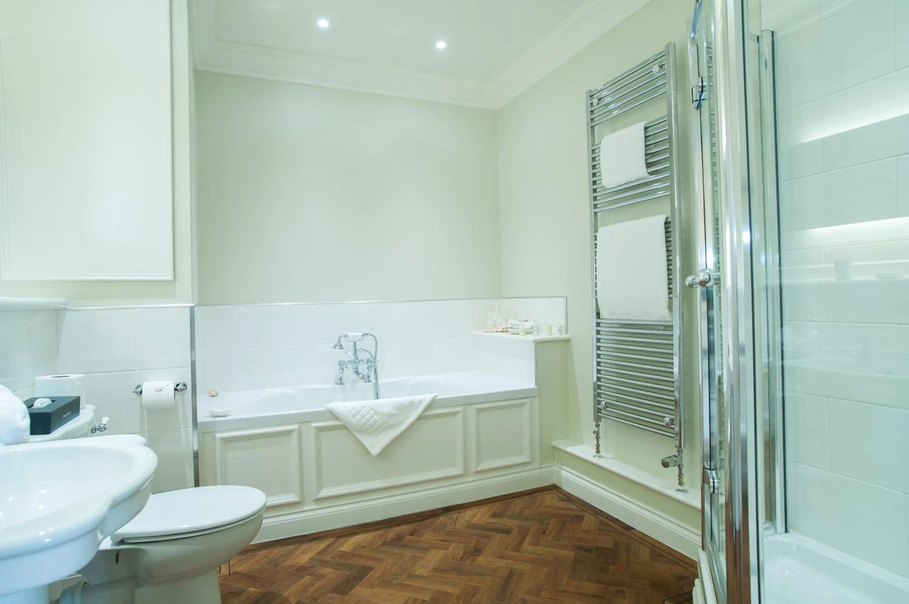 Bathroom in Llangoed Hall