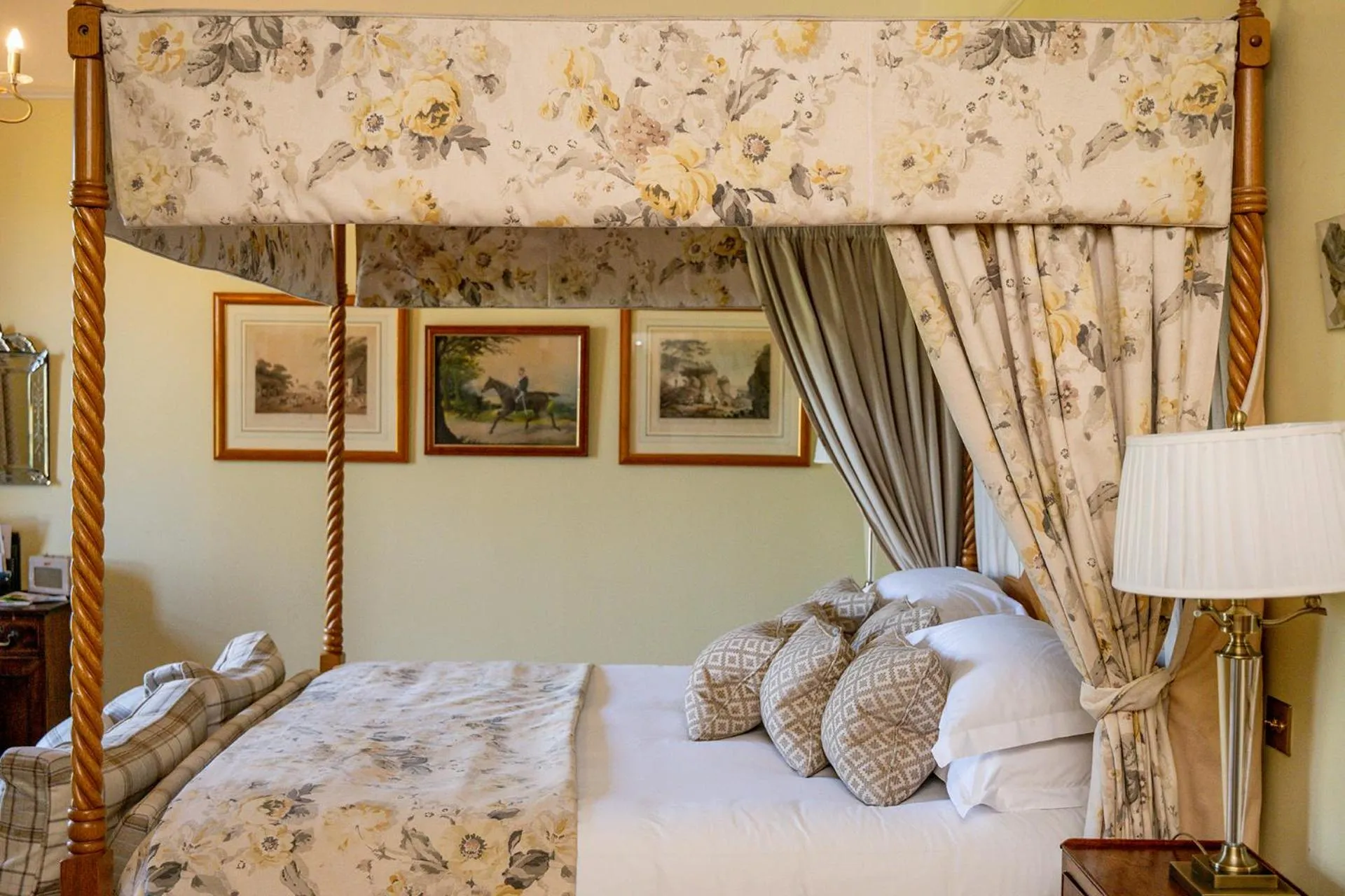 Bed in Llangoed Hall