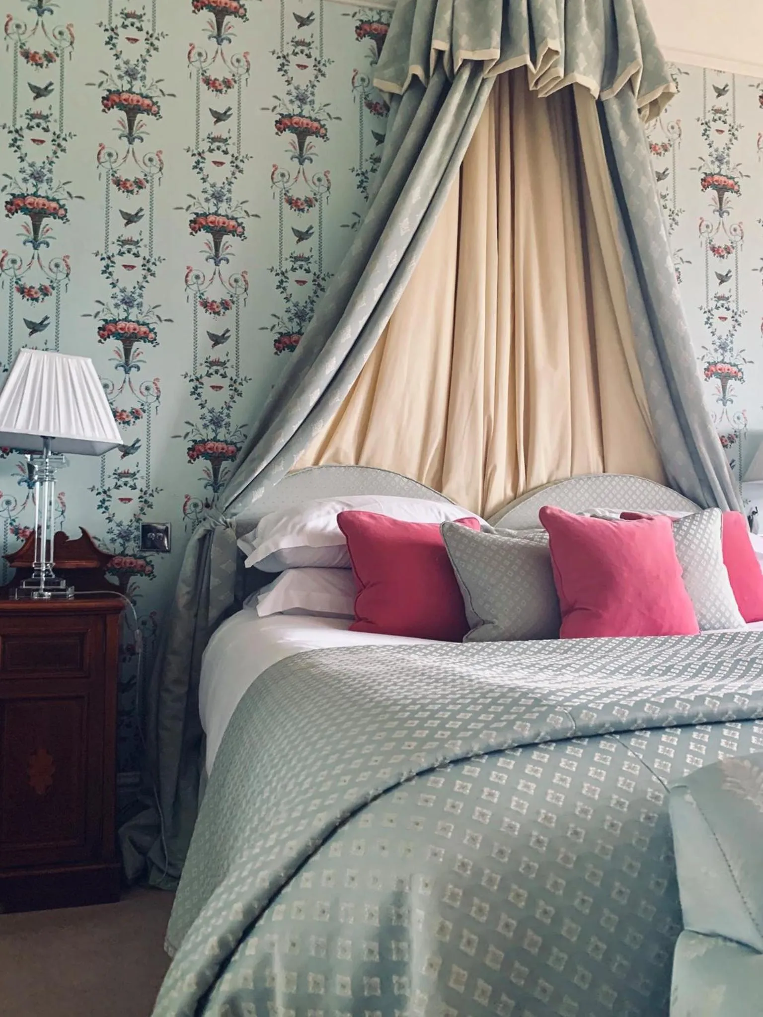 Bed in Llangoed Hall