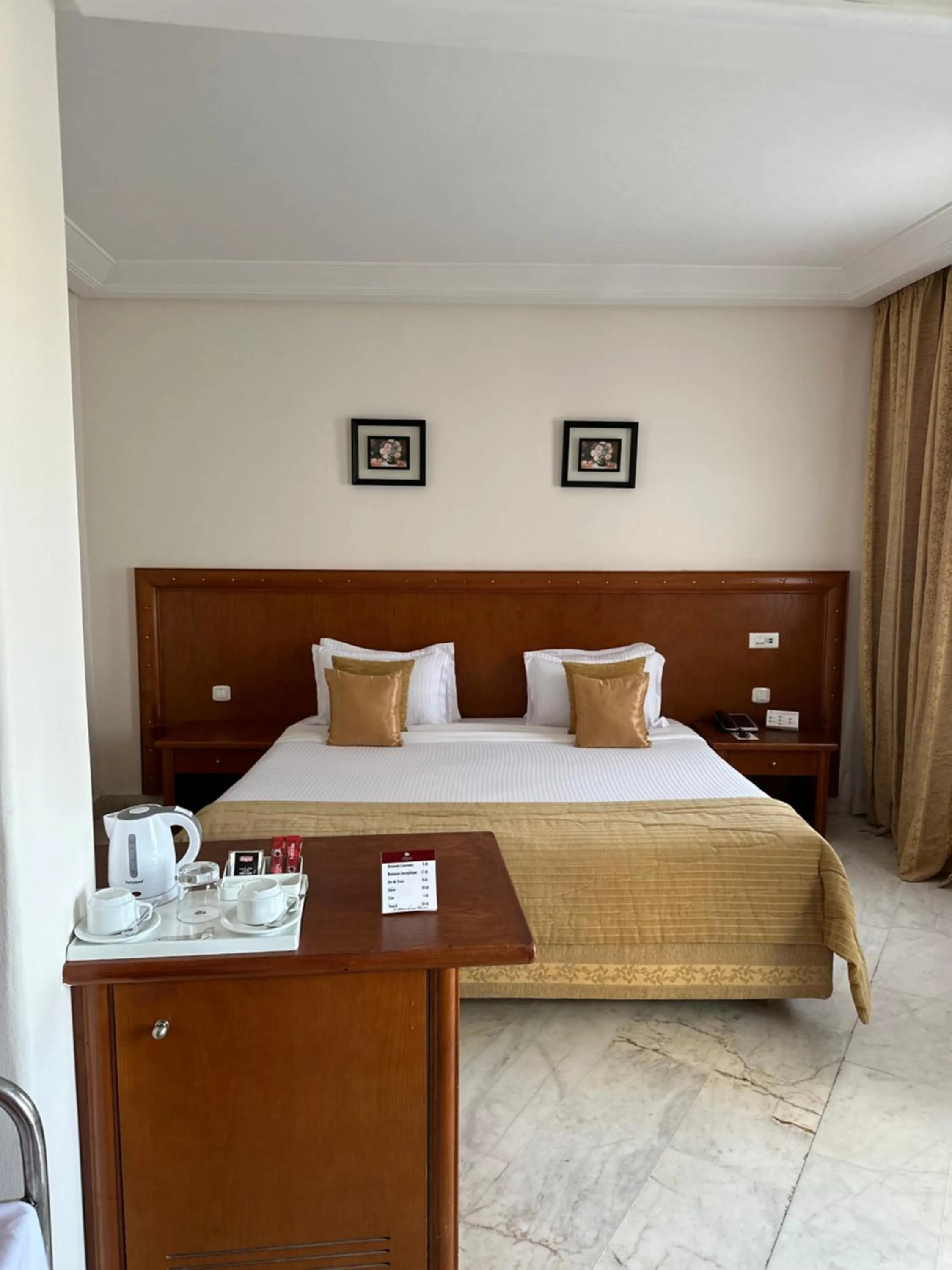 Bed in Tunis Grand Hotel