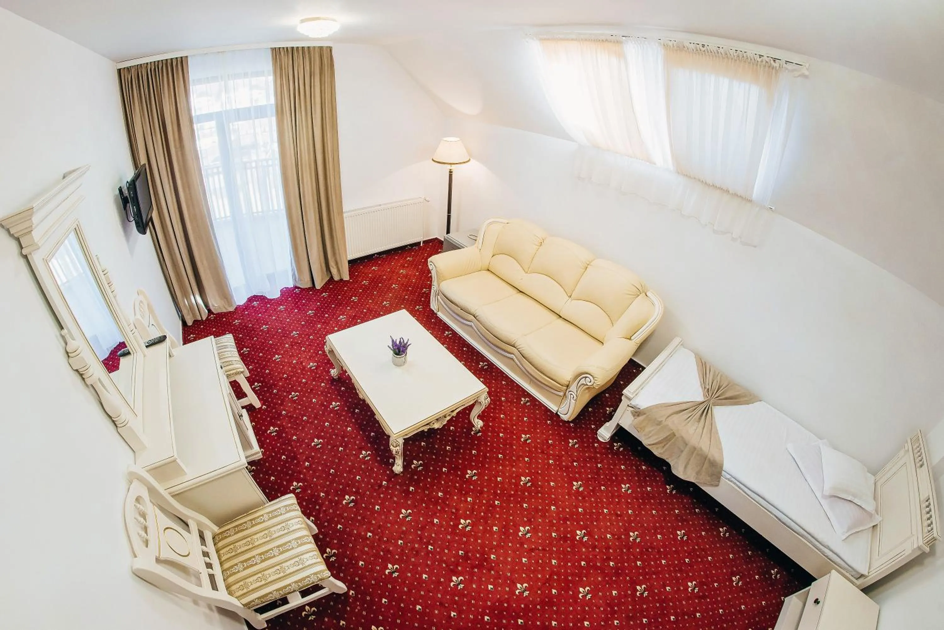 Living room, Bed in Pension Elegance