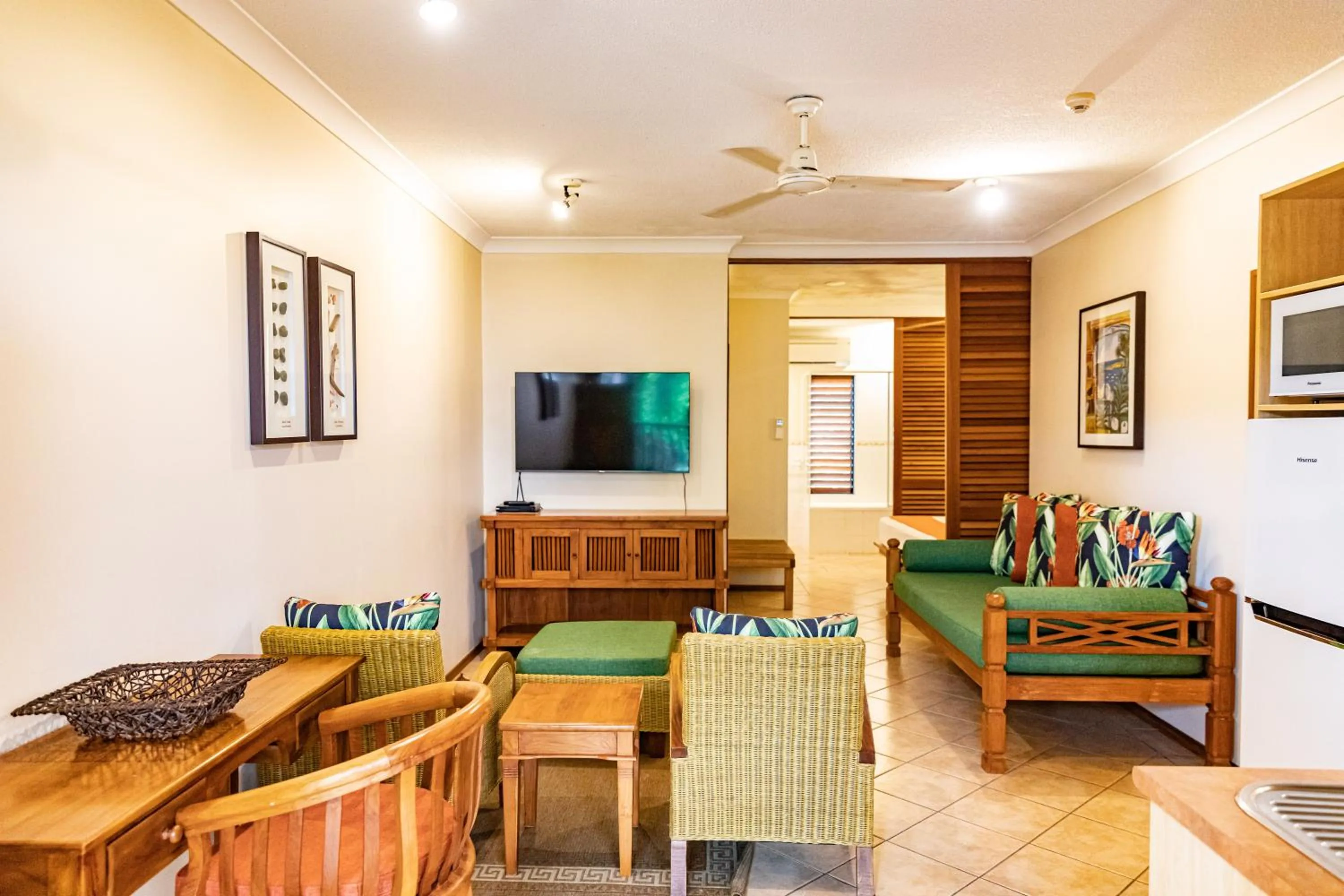 Communal lounge/ TV room in Hibiscus Resort & Spa - Official Onsite Reception & Check In