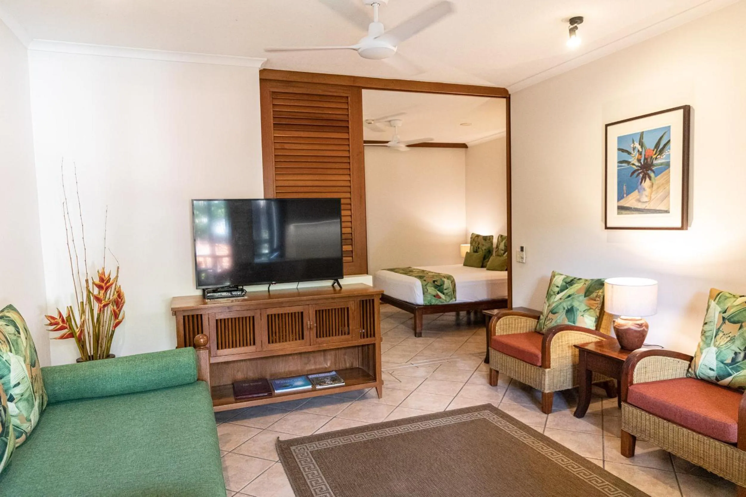 Living room in Hibiscus Resort & Spa - Official Onsite Reception & Check In