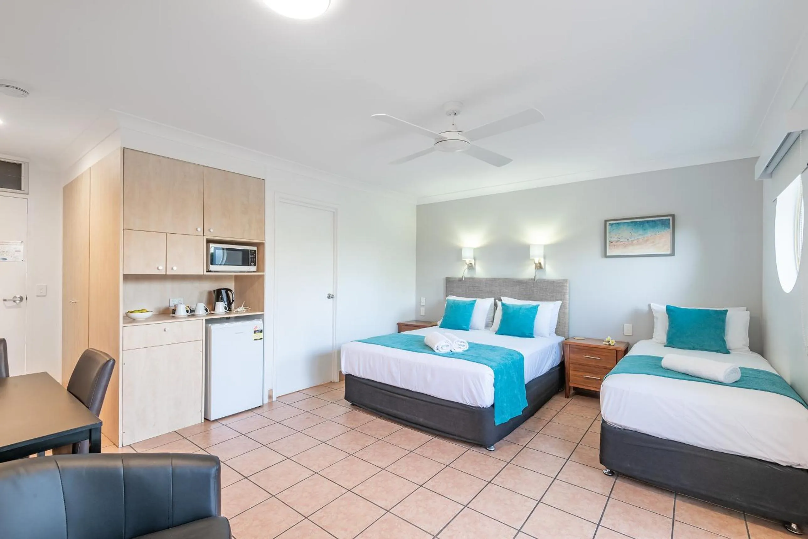 Bed in Anchor Motel Noosa