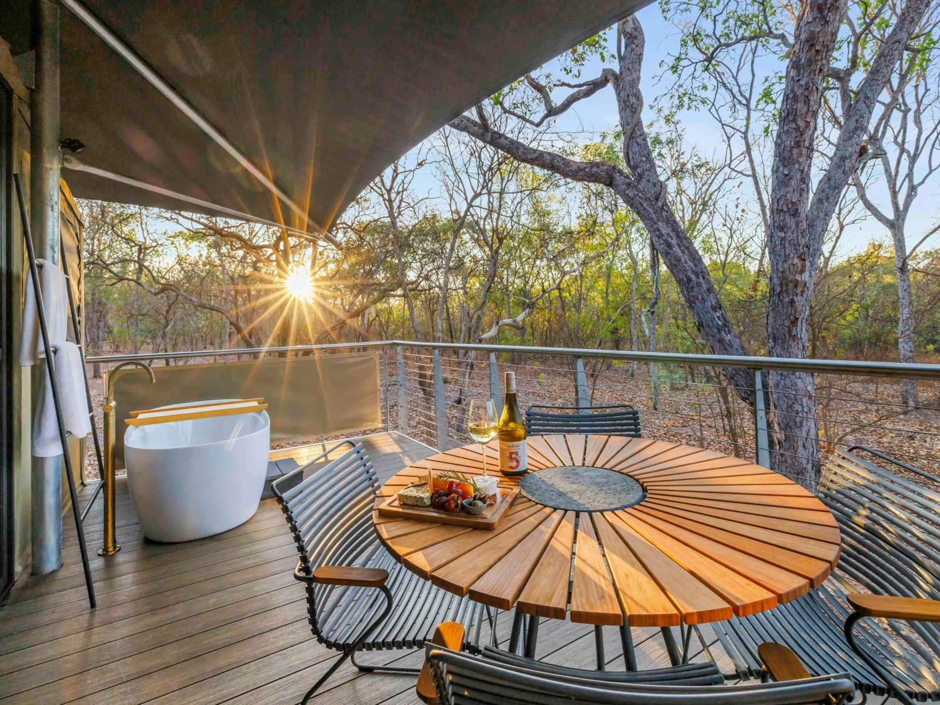 Patio in Cooinda Lodge Kakadu