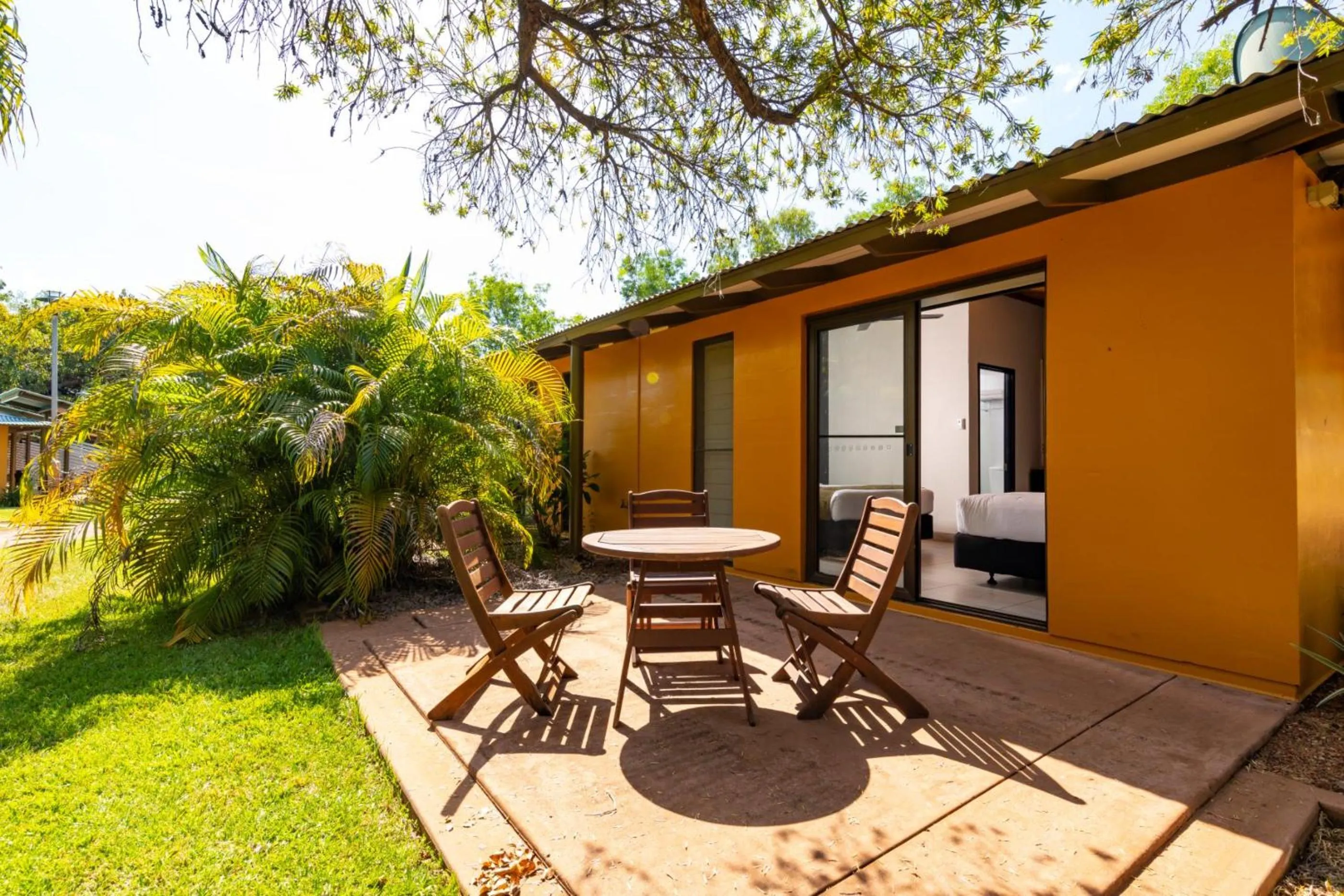 Patio in Cooinda Lodge Kakadu